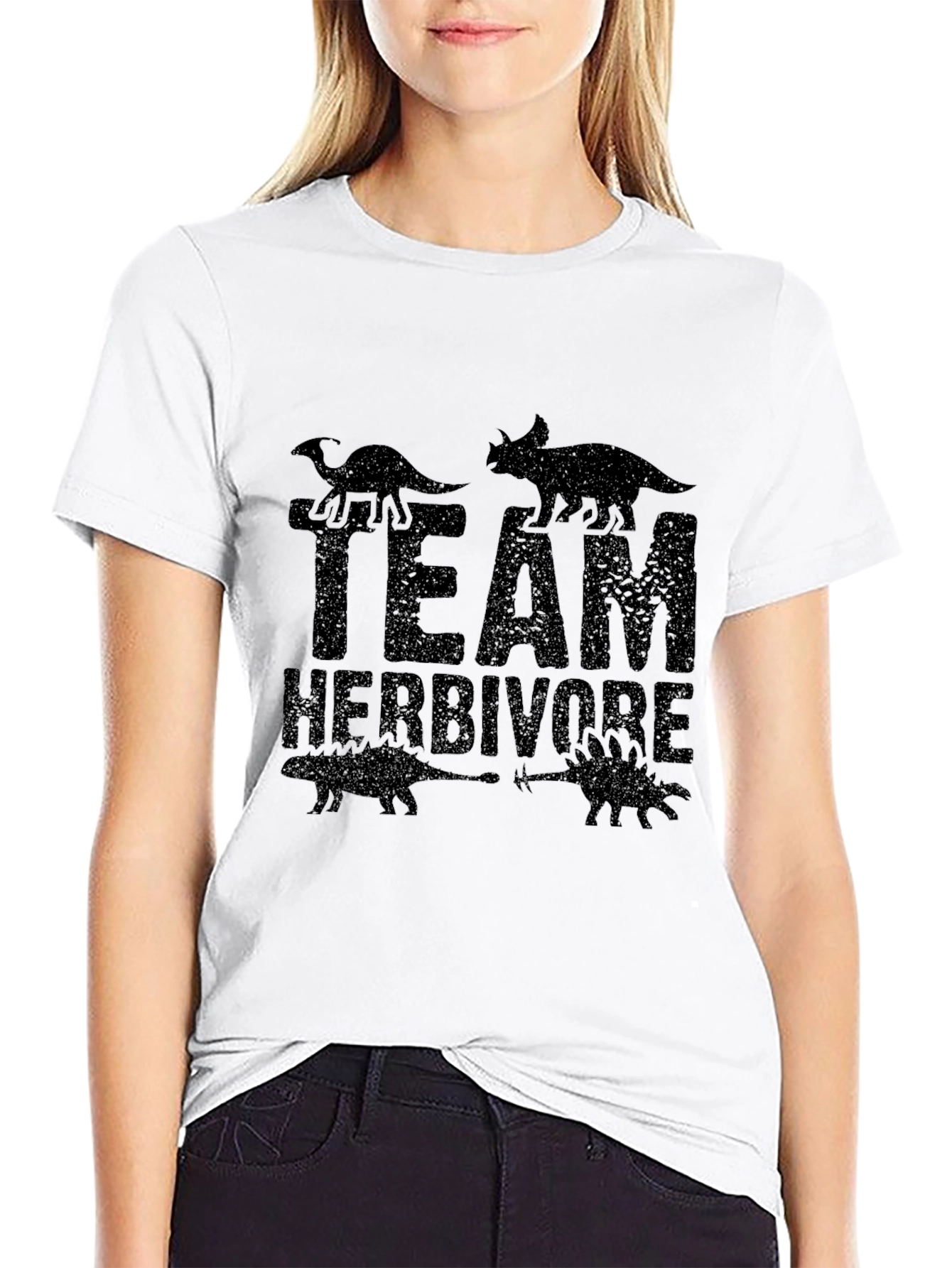 Black Team Herbivore Black Graphic T-Shirt view 9