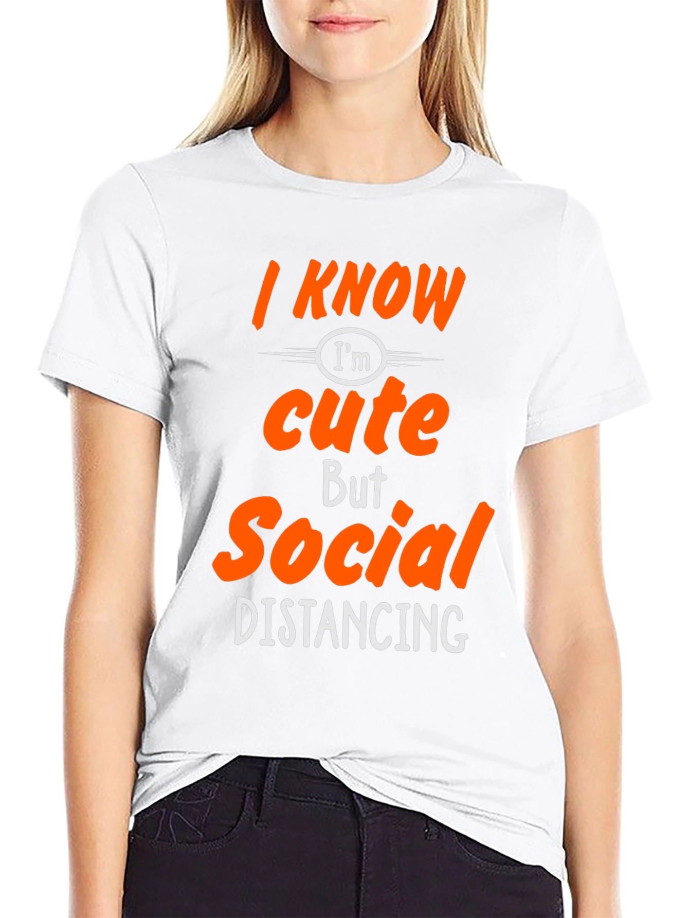 Black Funny Social Distancing Graphic Tee Shirt view 9