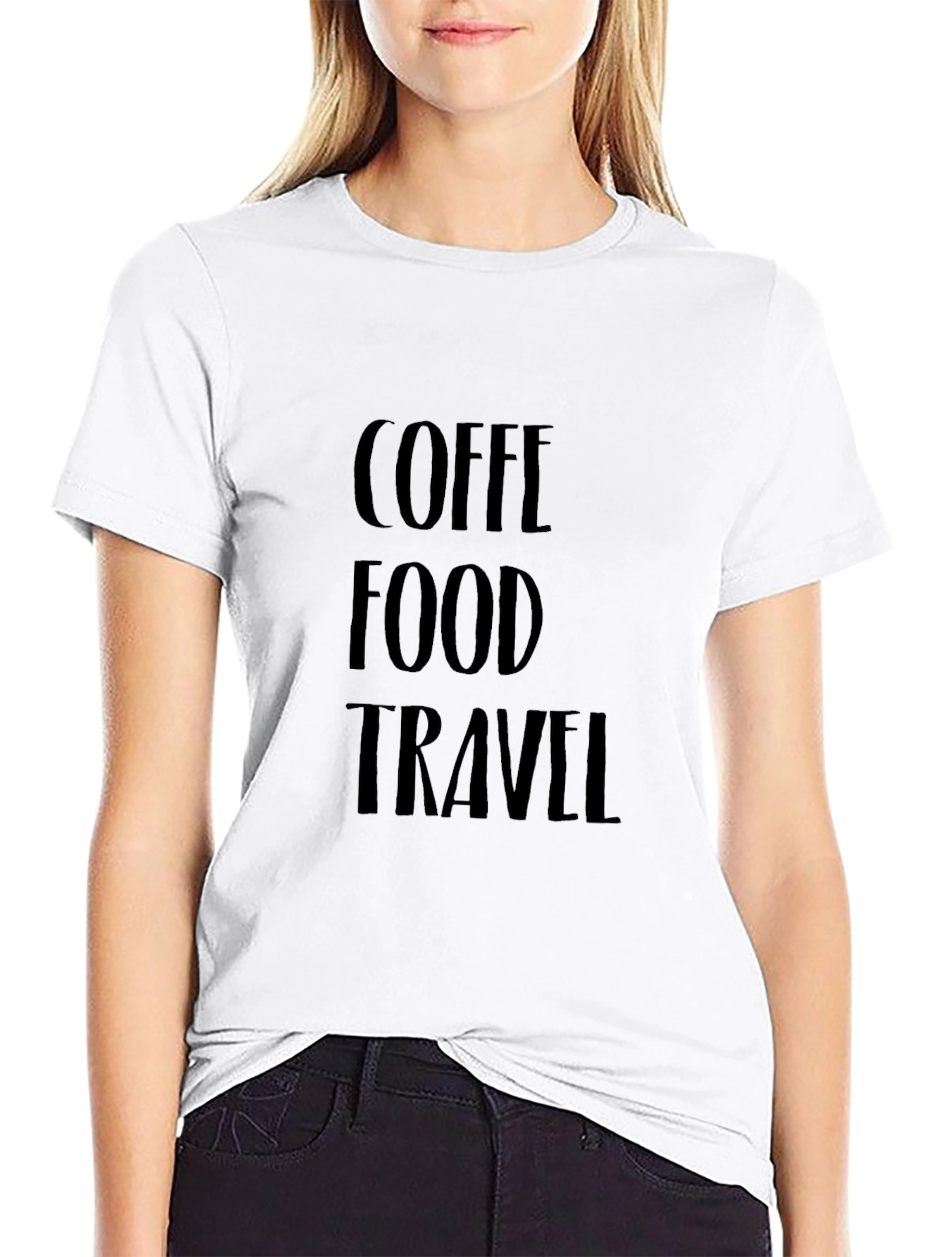 Black Coffee Food Travel T-Shirt view 9