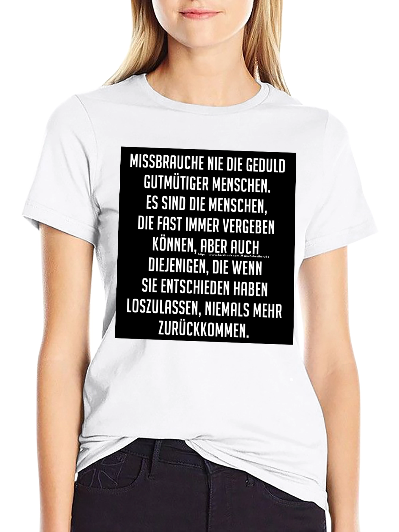 Black Men's Graphic T-Shirt - German Quote view 9