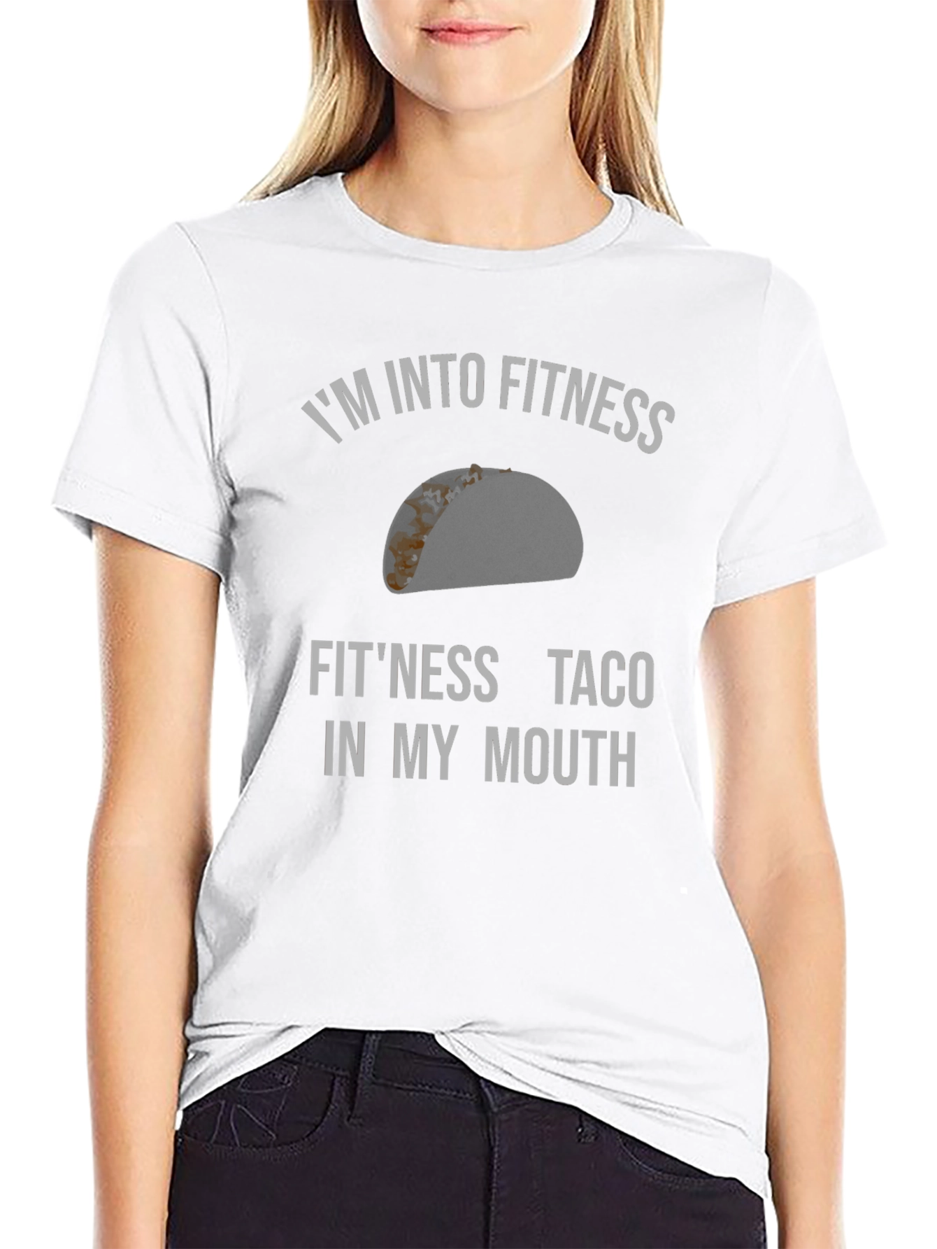 Black Fitness Taco T-Shirt Funny Gym Workout Tee view 9