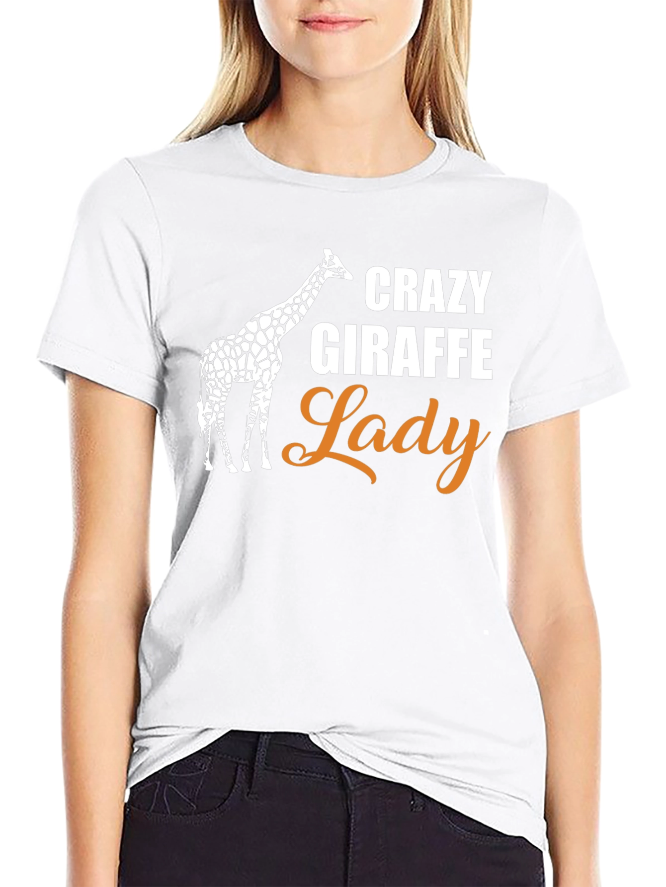Crazy Giraffe Lady T-Shirt - Unisex - 9