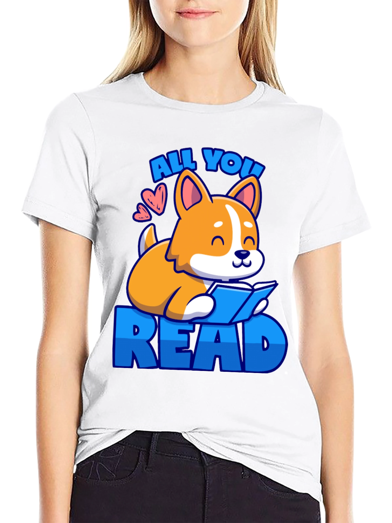 Black All You Read Dog T-Shirt view 9