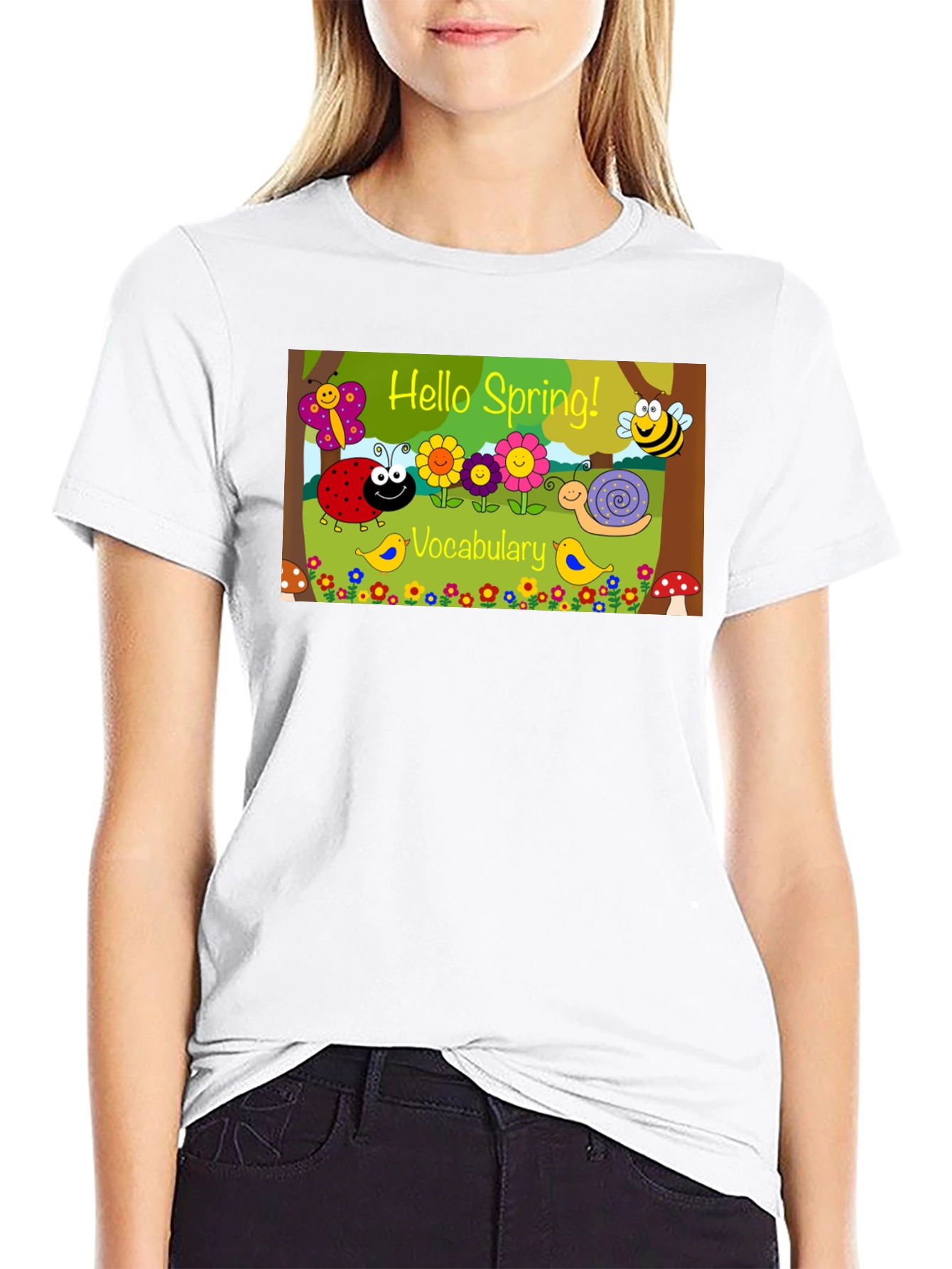 Hello Spring Vocabulary T-Shirt - 9
