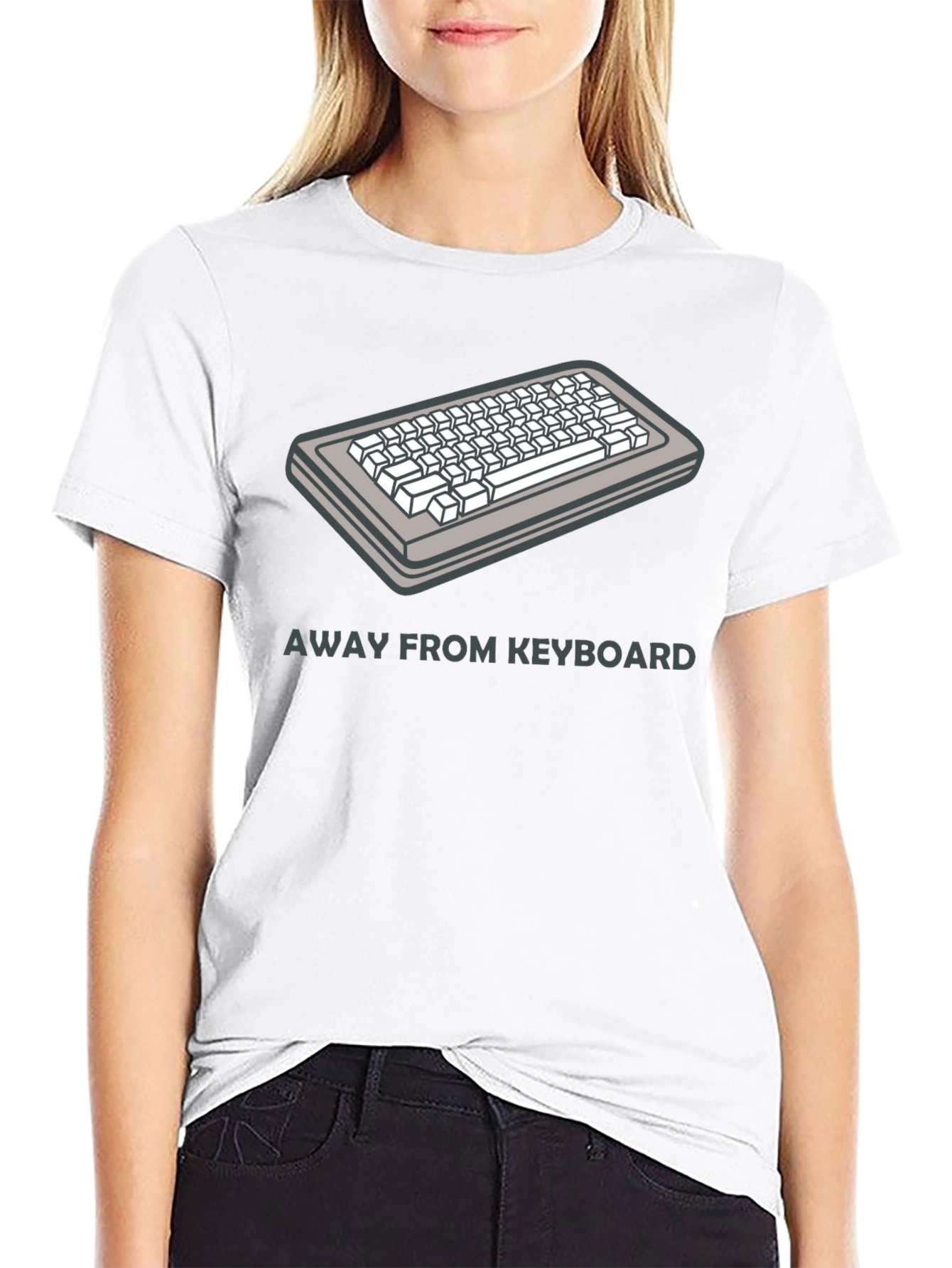 Black Away From Keyboard (AFK) Graphic Tee view 9