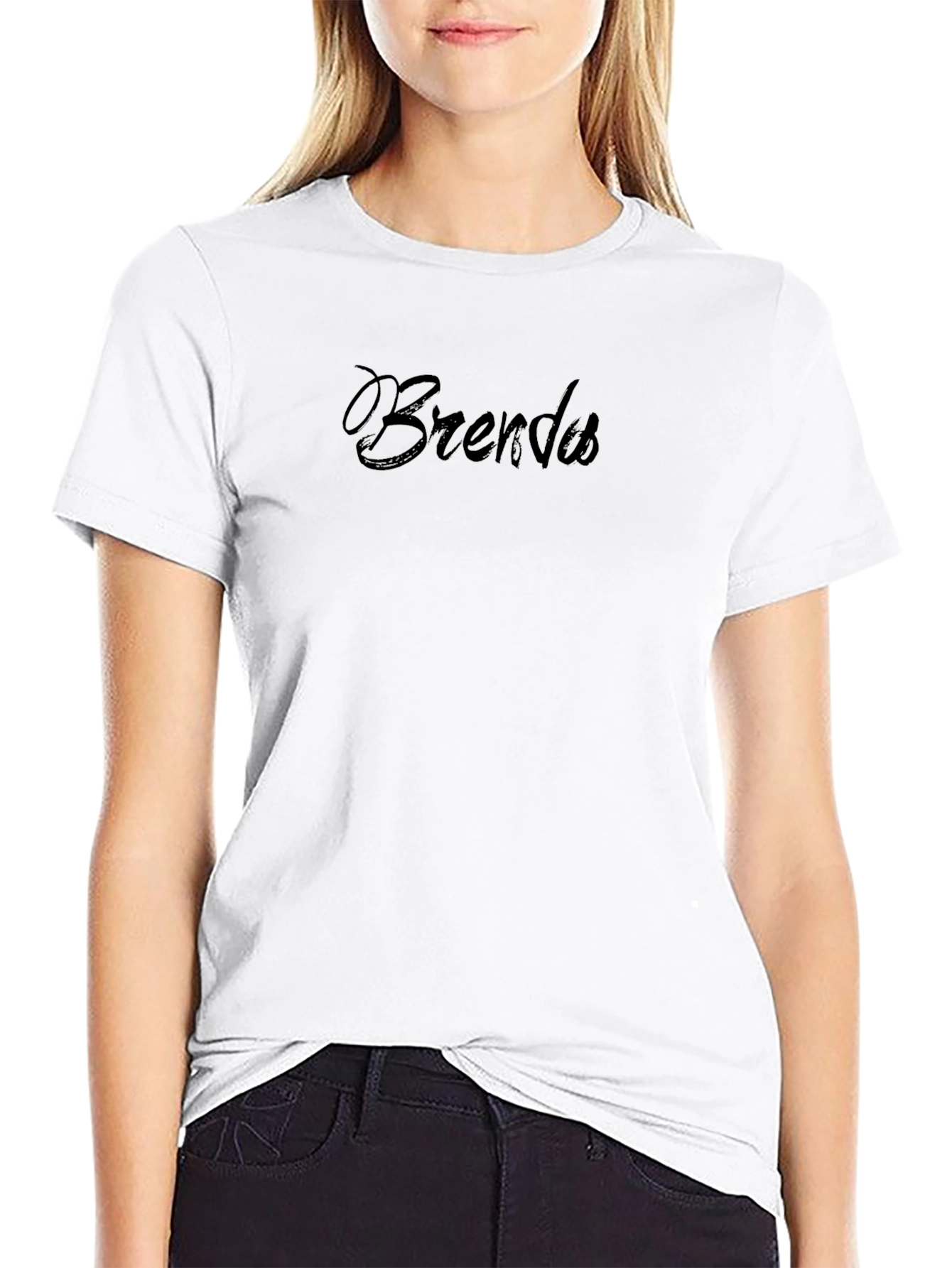 Black Brenda Black T-Shirt - Personalized Custom Tee view 9