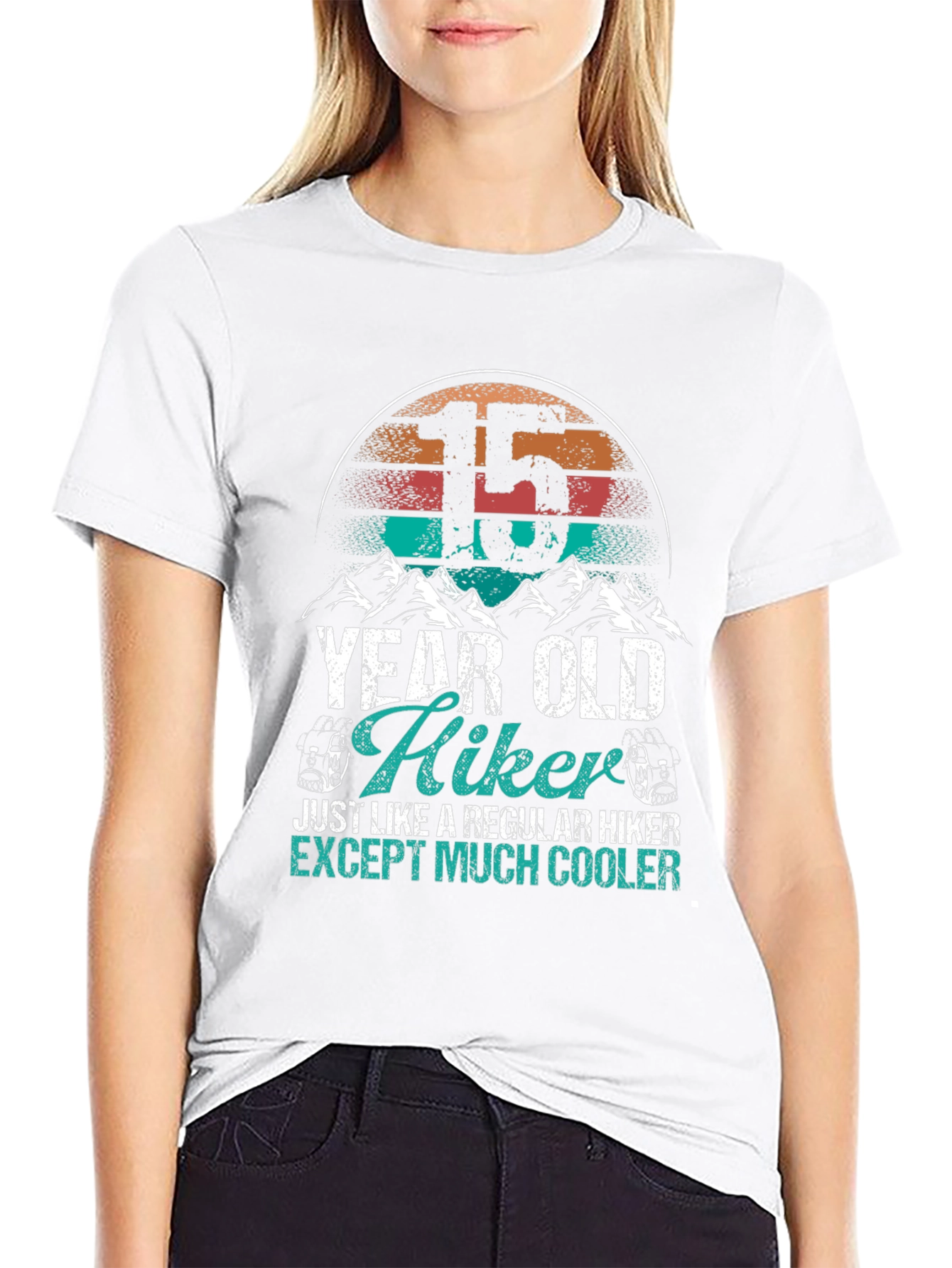 15 Year Old Hiker Tee: Cool Outdoor Adventure Shirt - 9