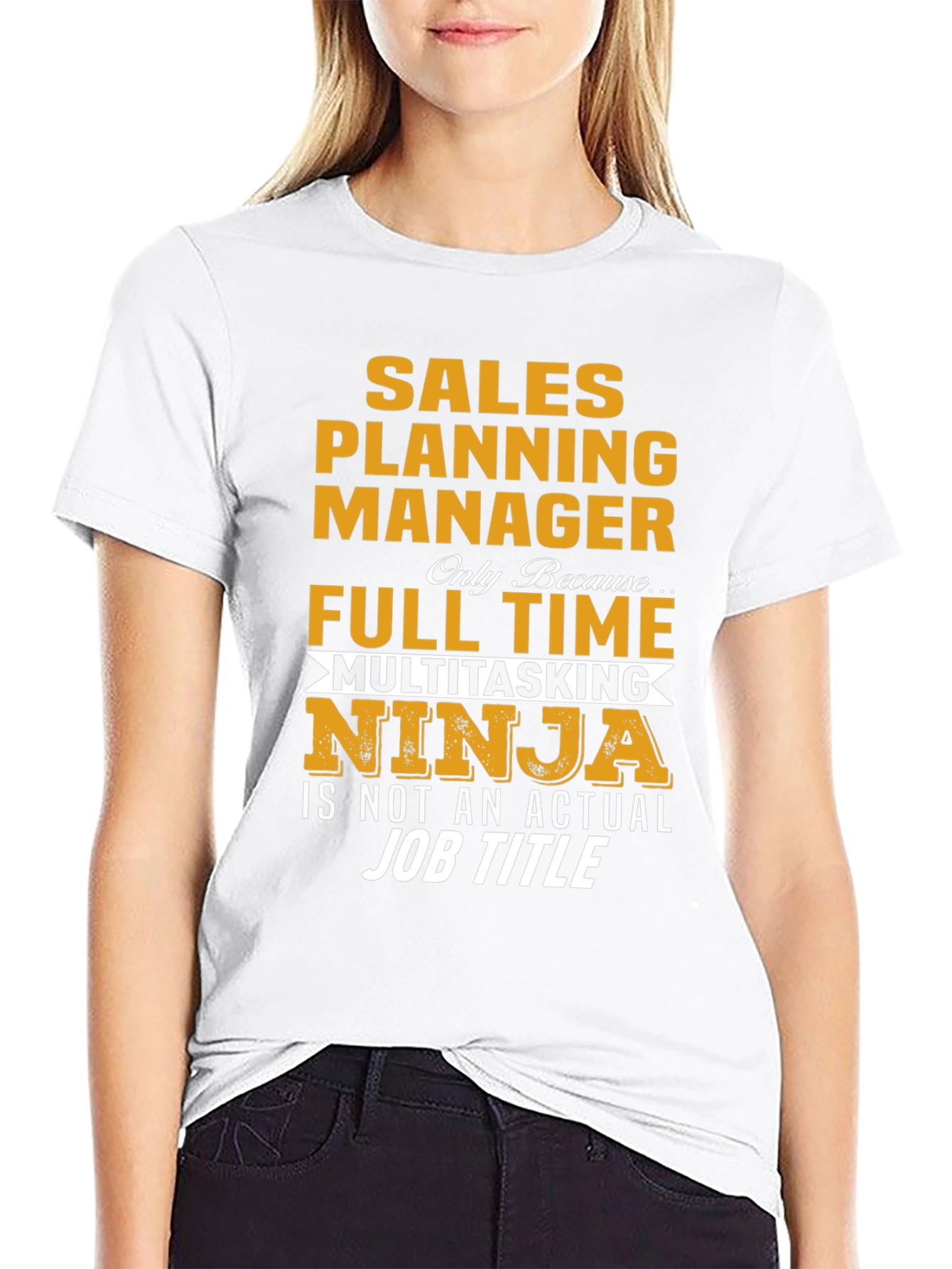 Black Sales Planning Manager T-Shirt view 9