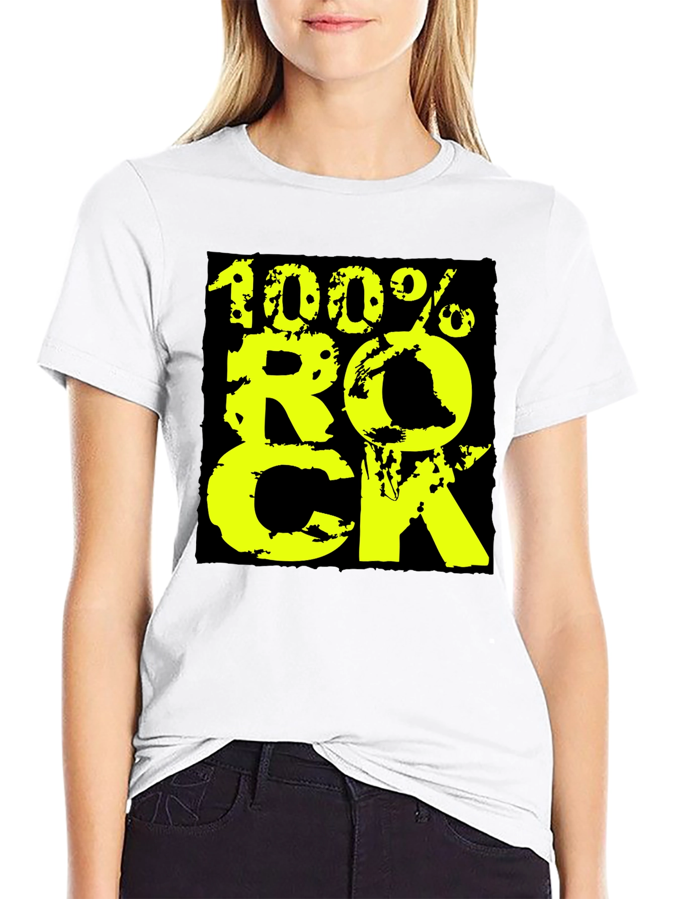 100% Rock Graphic Tee - Black - 9