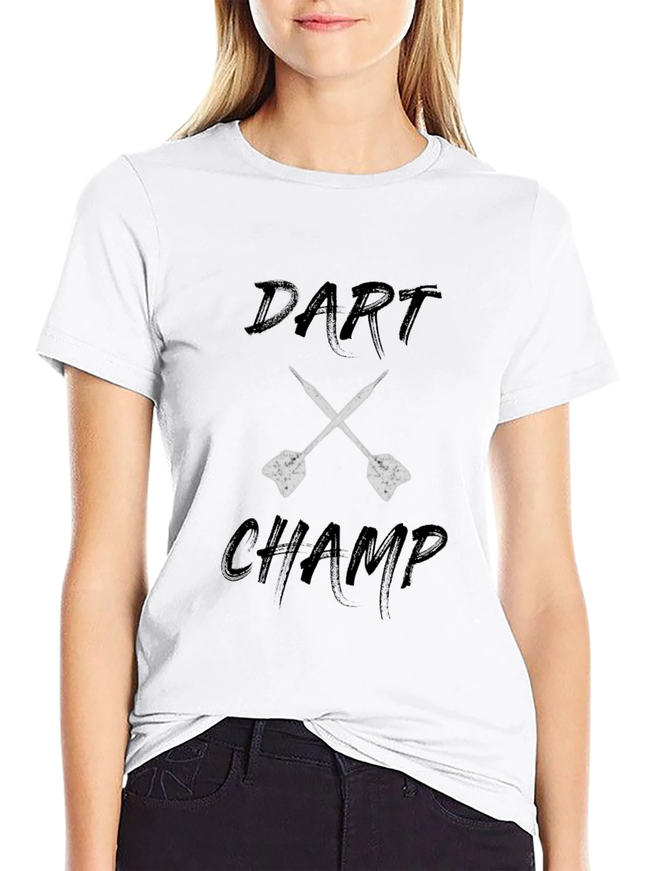 Black Dart Champ Graphic Tee - Black, Casual Style view 9
