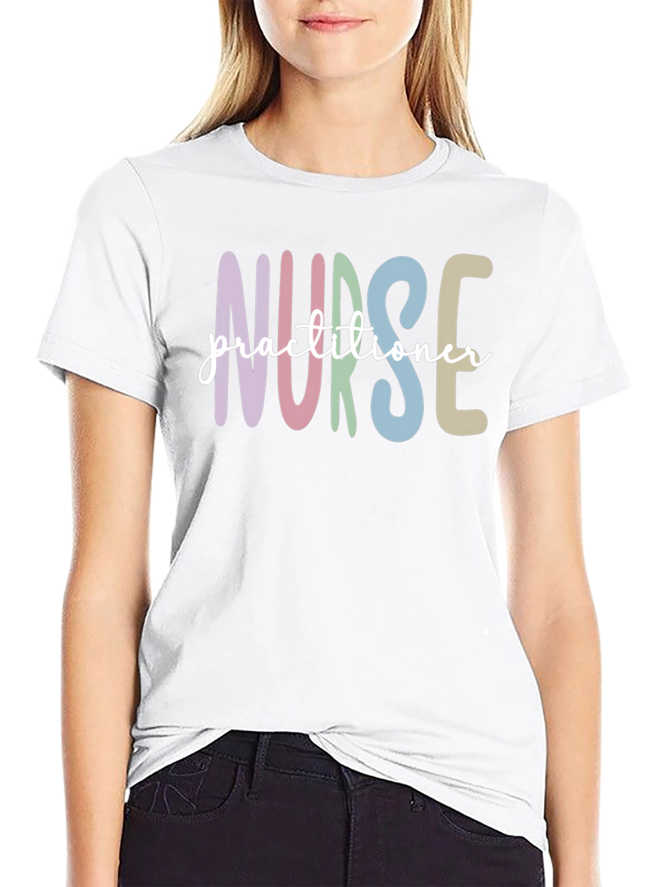 Black Nurse Practitioner T-Shirt - Stylish & Comfortable view 9