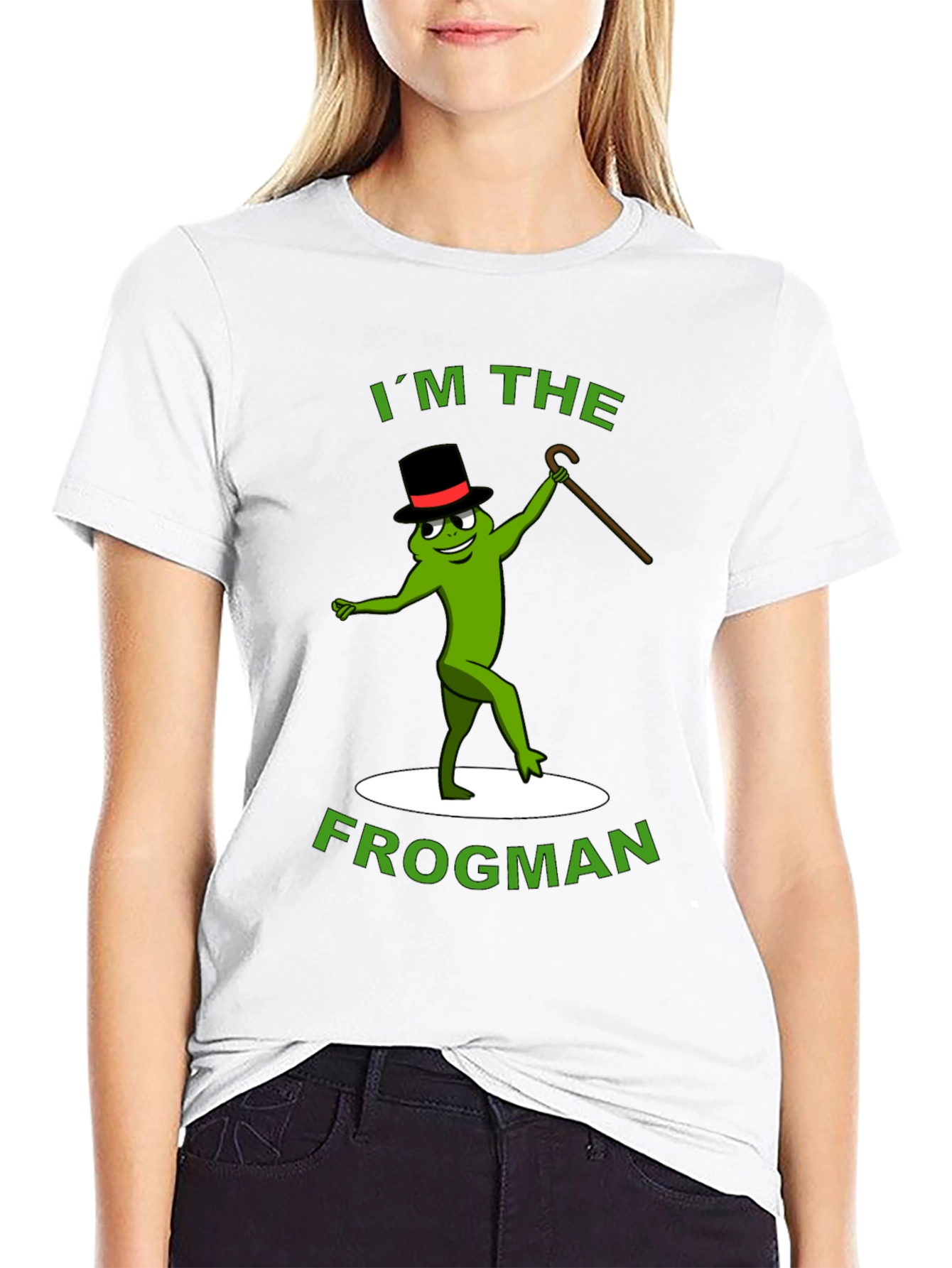 Black I'm The Frogman T-Shirt view 9