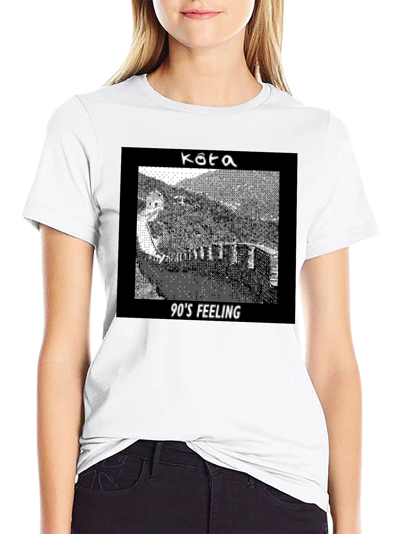 Black Kata '90s Feeling Graphic T-Shirt view 9