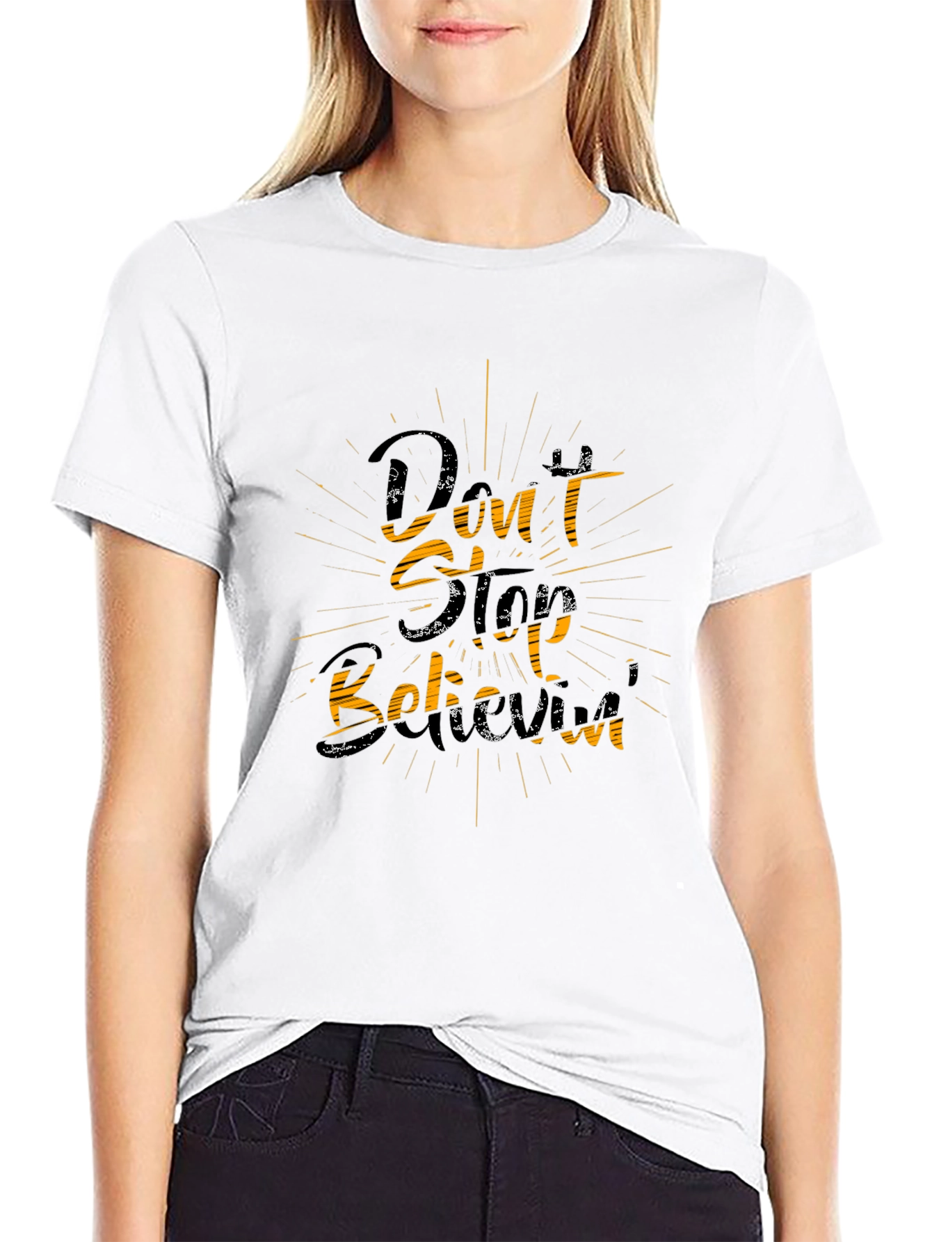 Black Don't Stop Believin' Graphic Tee view 9