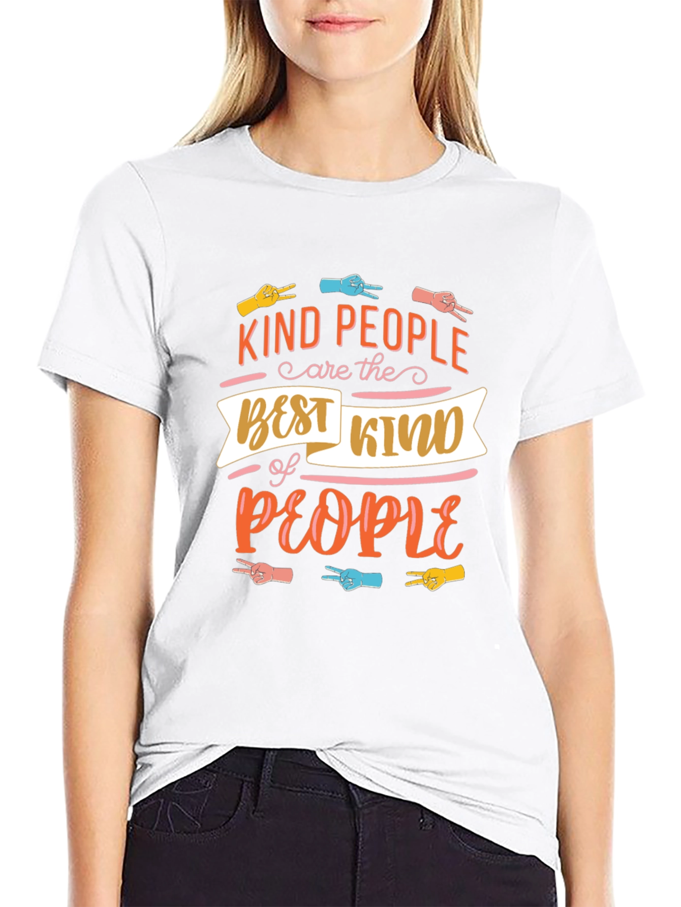 Black Kind People Graphic Tee - Peace & Love view 9