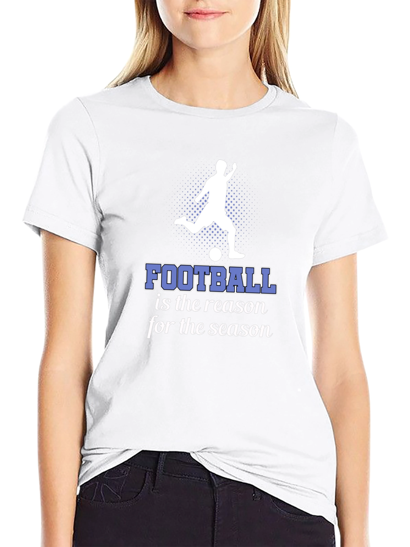 Black Football Season Graphic Tee - Stylish Black T-Shirt view 9