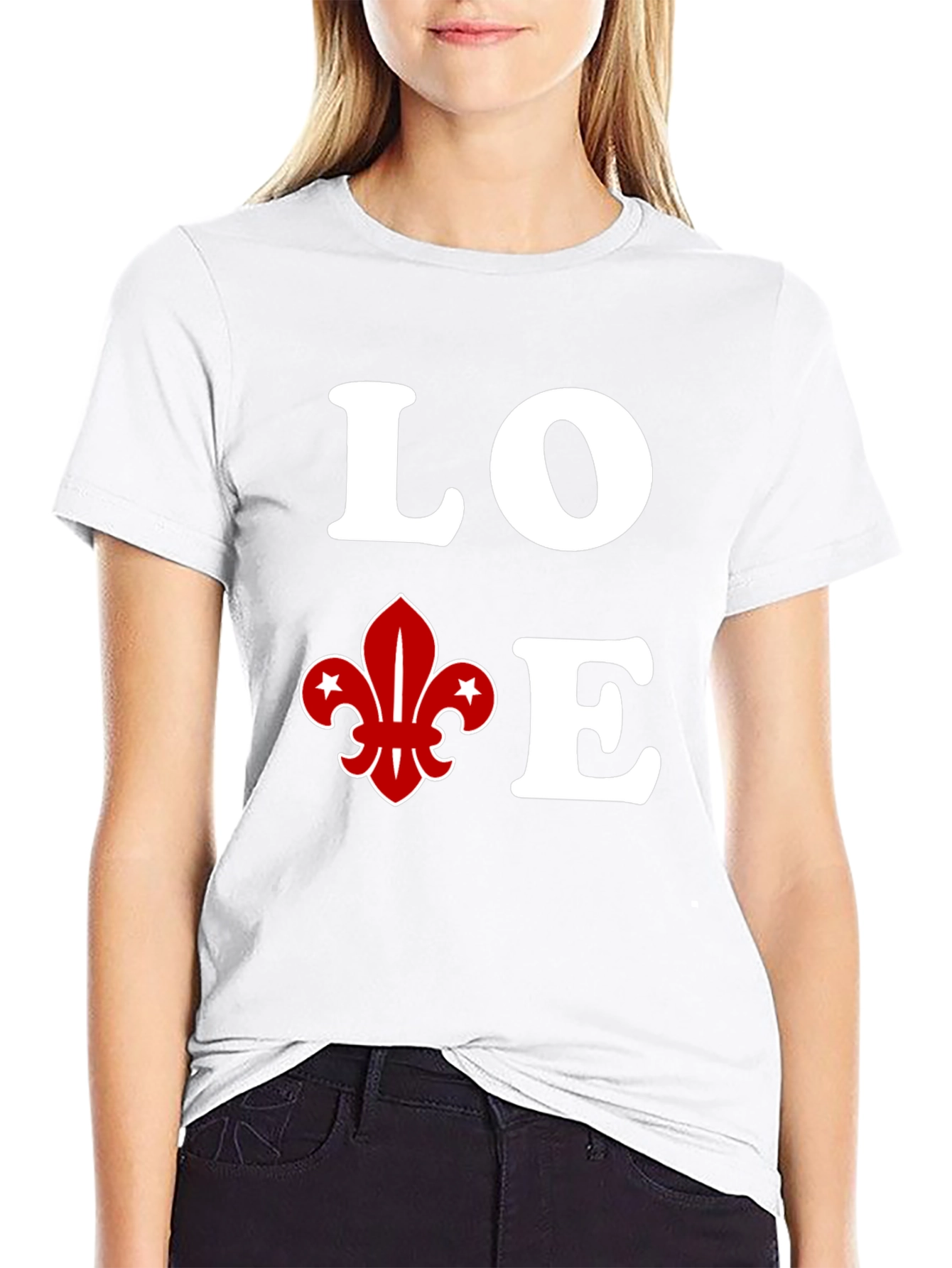 Black Love Fleur-de-Lis Graphic Tee view 9