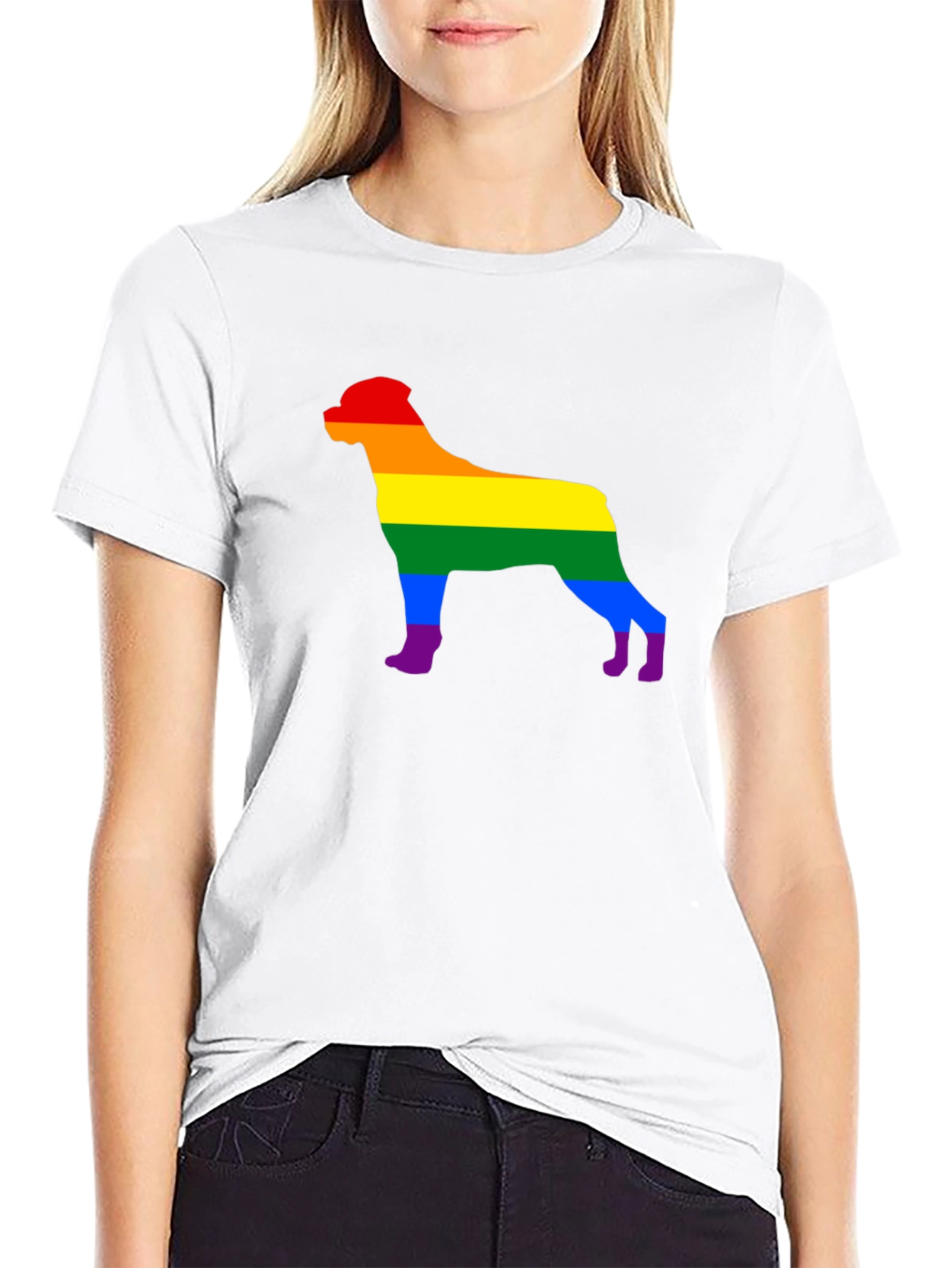 Rottweiler Pride Rainbow T-Shirt - 9