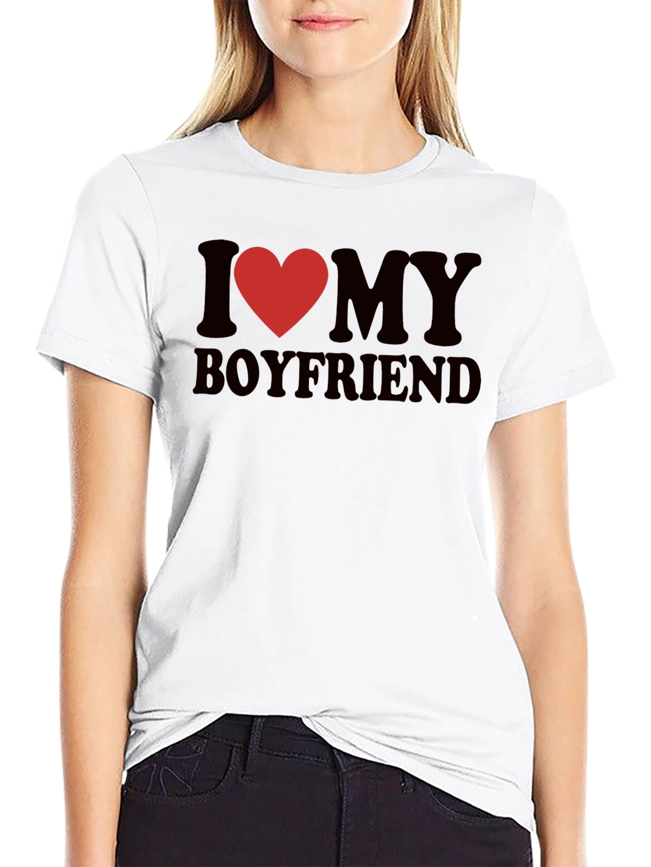 I Heart My Boyfriend Graphic Tee - Cute & Casual - 9