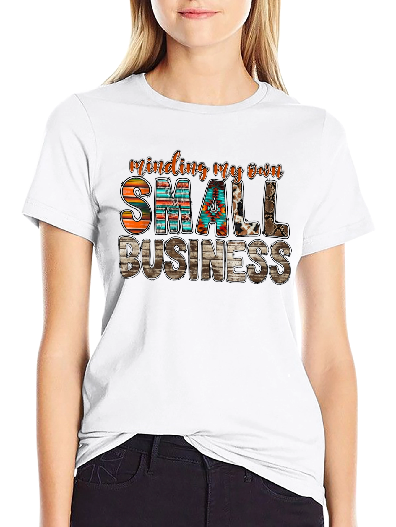 Black Small Business Graphic Tee view 9