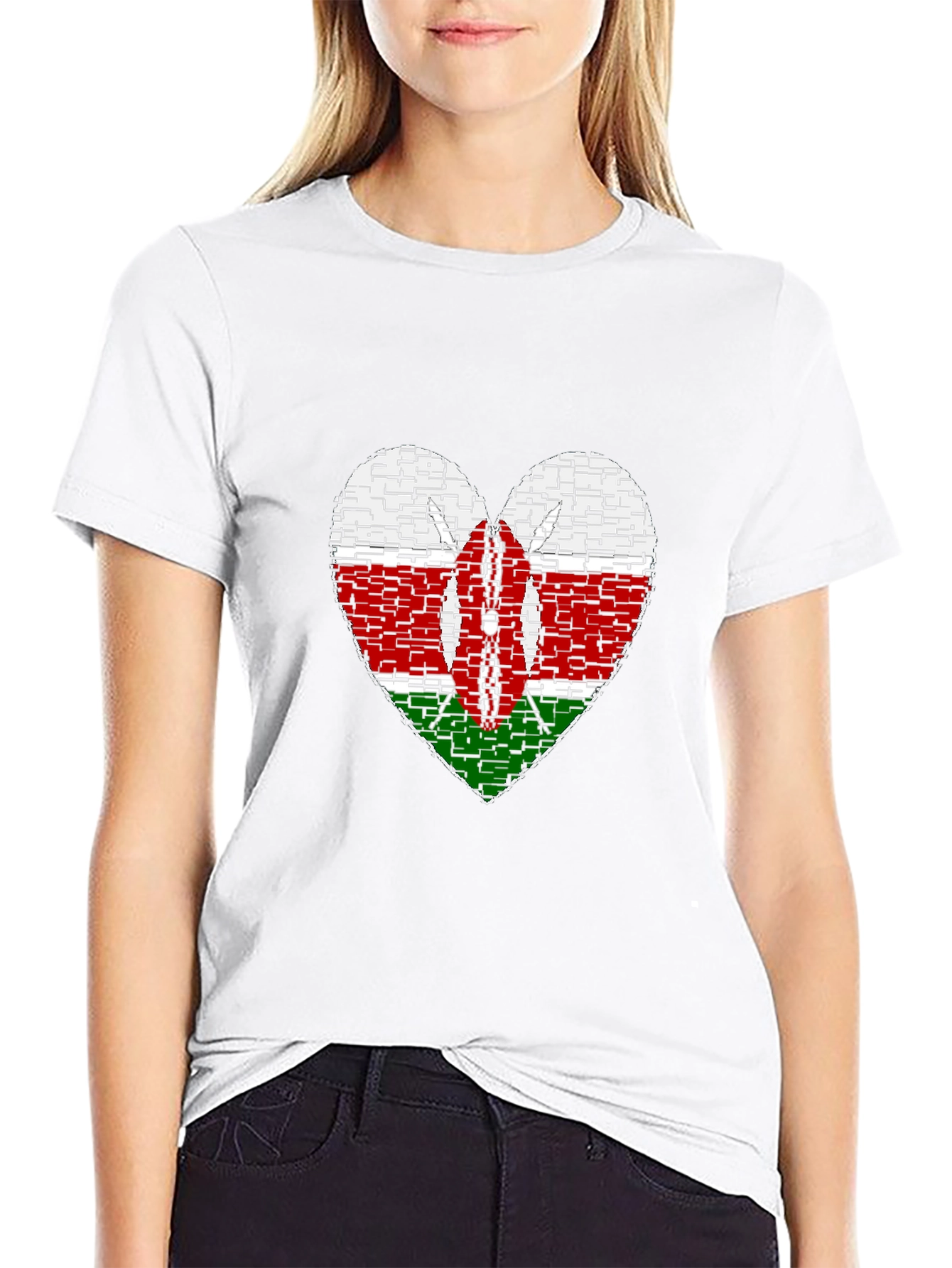 Kenya Heart Flag T-Shirt - Show Your Pride! - 9
