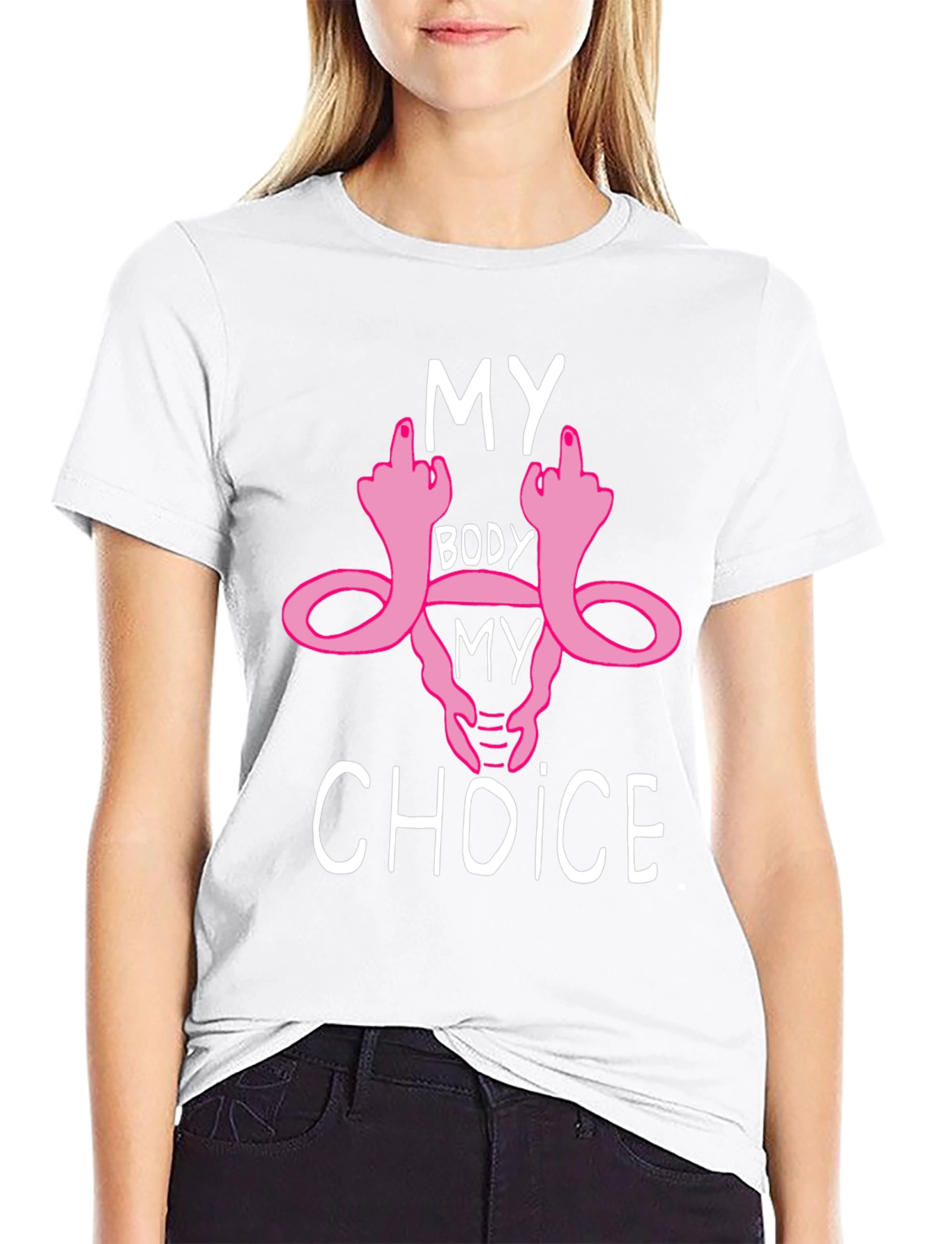 Black My Body My Choice Graphic Tee view 9