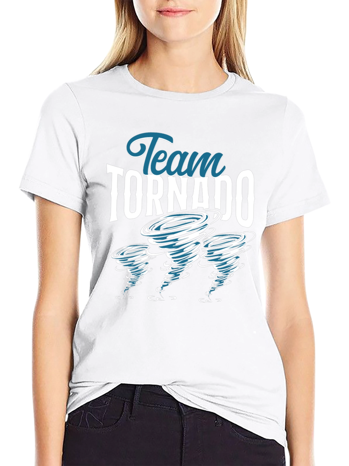 Black Team Tornado Graphic Tee - Stylish Cotton T-Shirt view 9