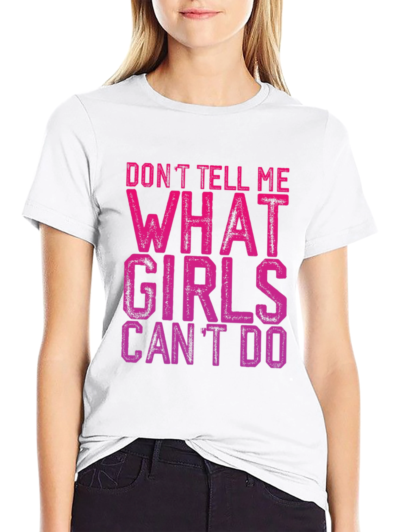 Black Don't Tell Me What Girls Can't Do T-Shirt view 9