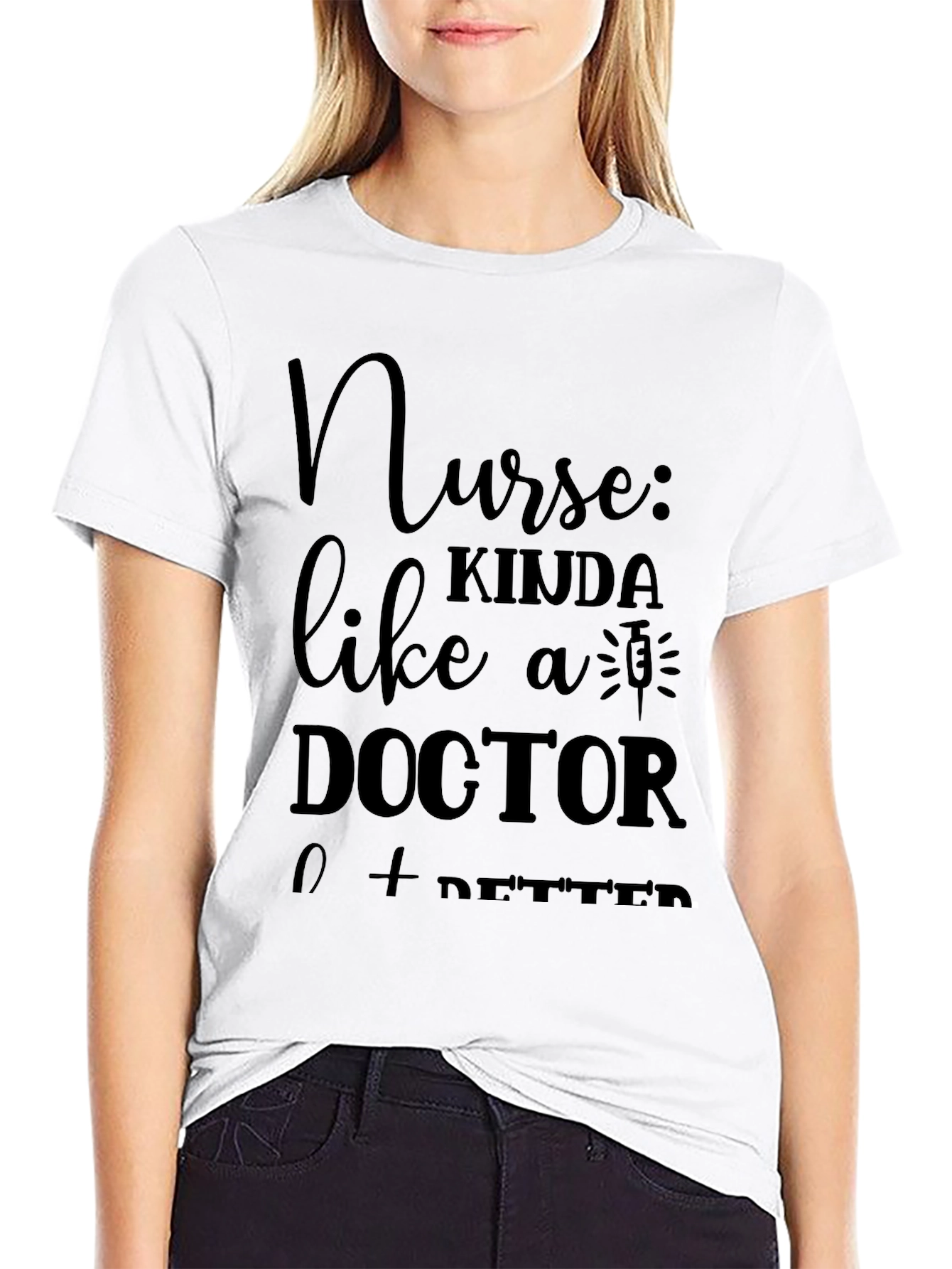 Black Nurse Kinda Like a Doctor T-Shirt view 9