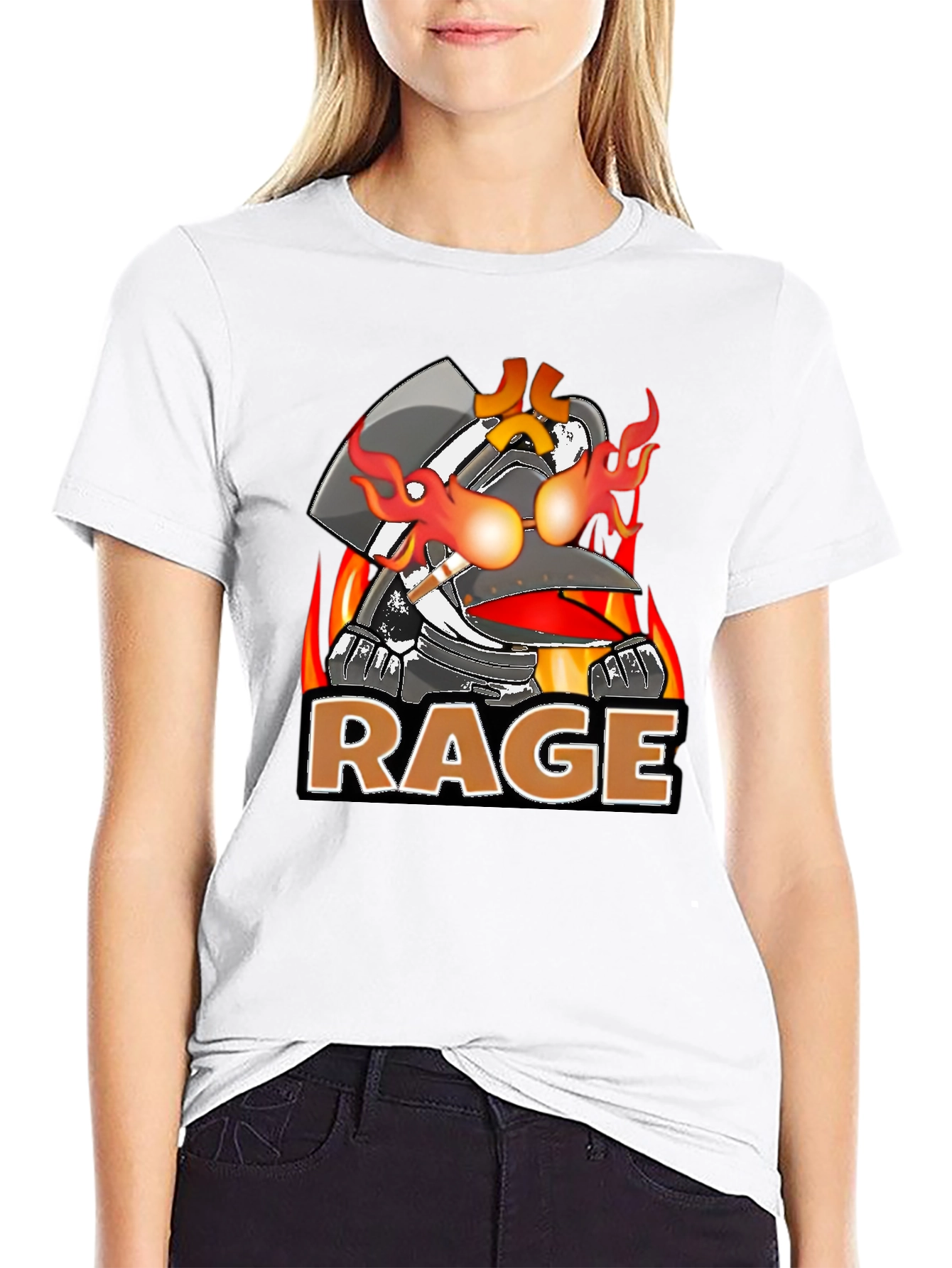 Black RAGE Graphic T-Shirt - Bold & Edgy Design view 9