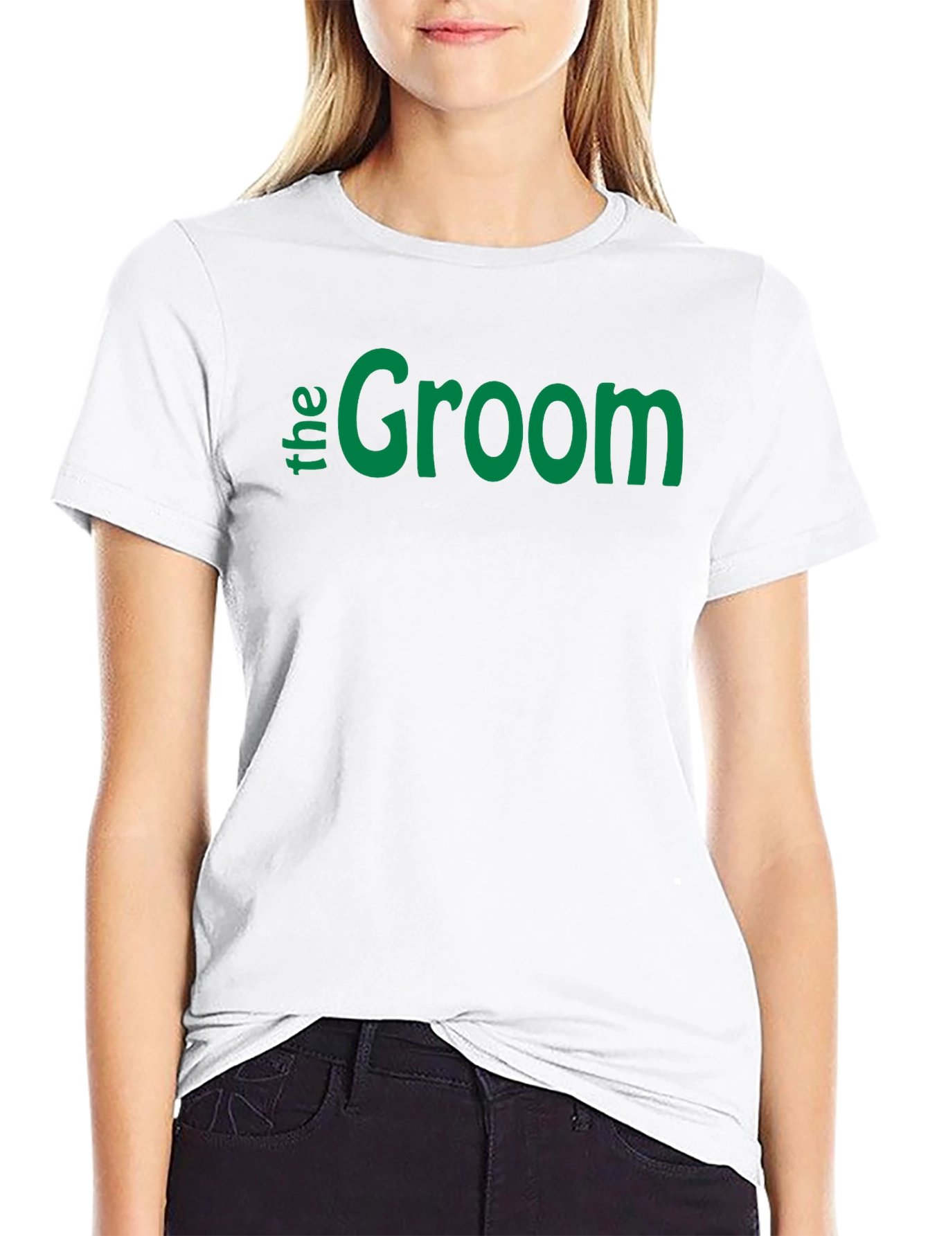 Black The Groom Wedding T-Shirt - Black view 9