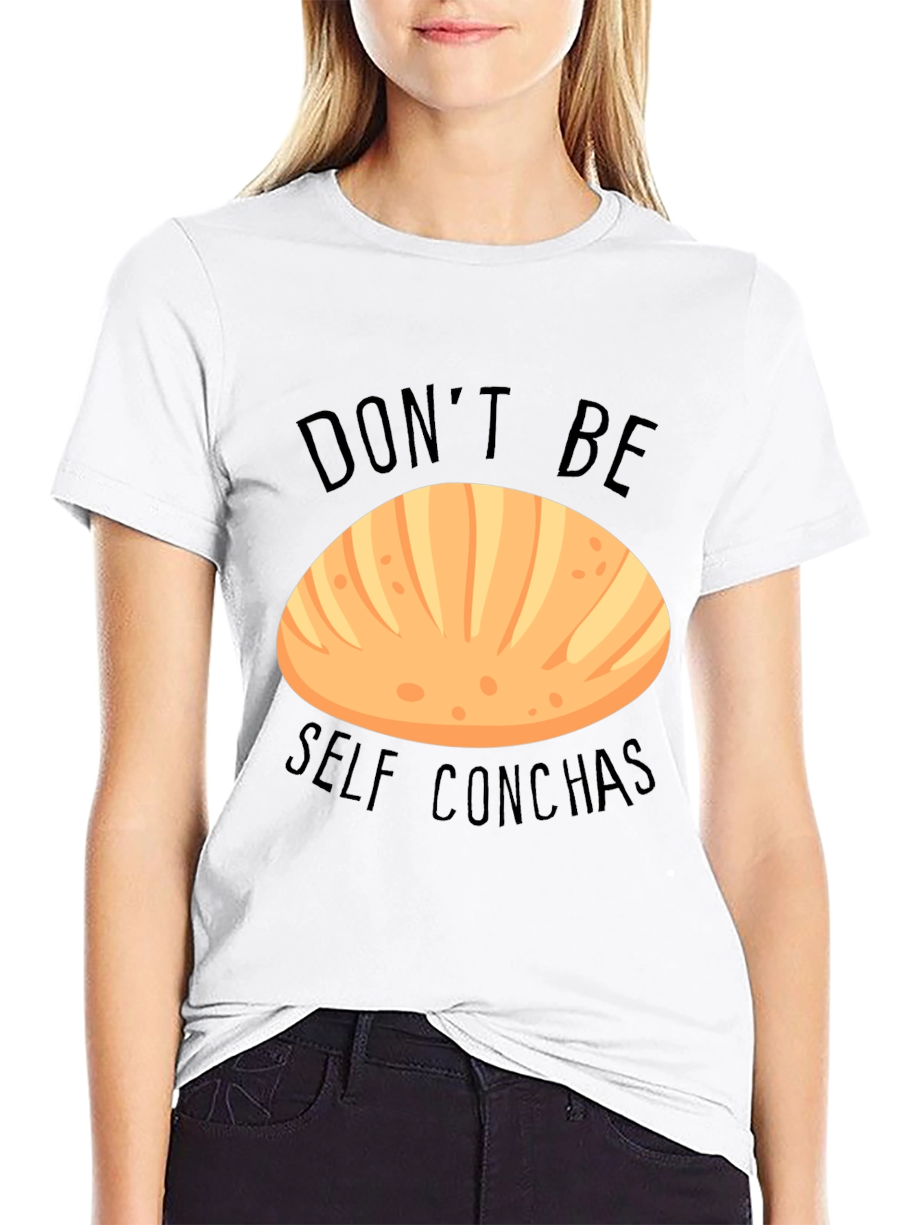 Black Don't Be Self Conchas T-Shirt view 9