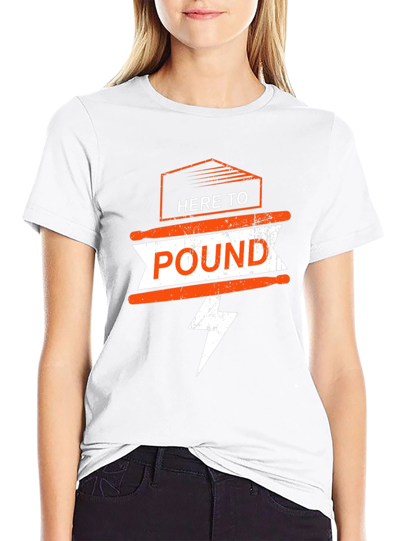 Black Here to Pound T-Shirt - Black view 9