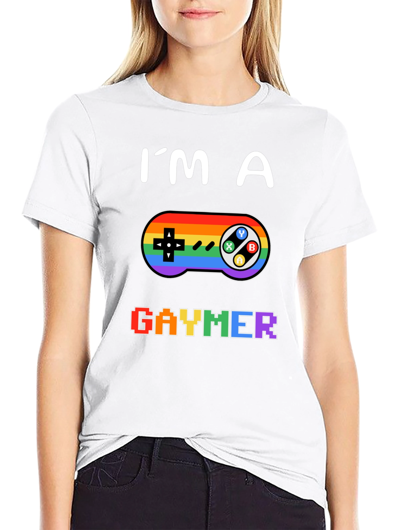 Black Gaymer T-Shirt - Pride LGBT Gamer Tee view 9