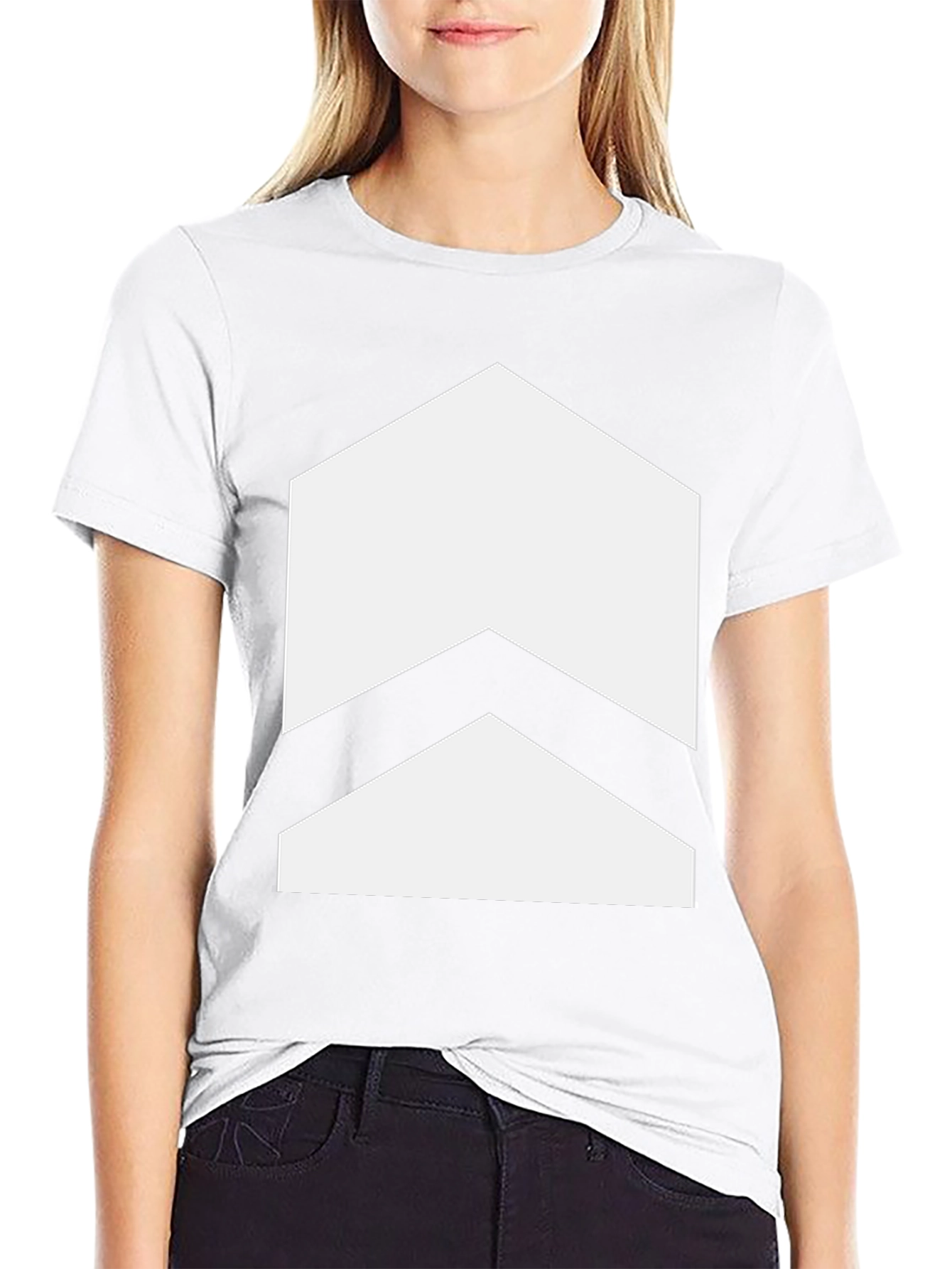 Black Chevron Graphic Tee - Stylish Arrow Design view 9