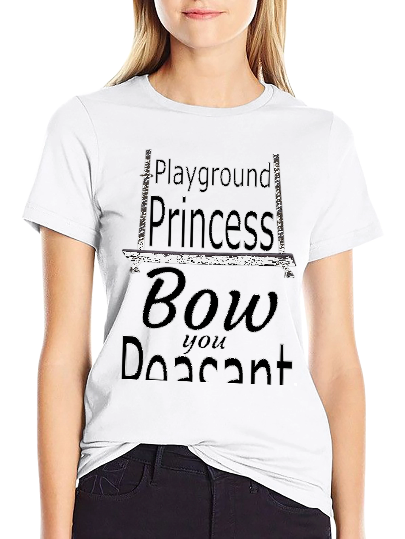 Black Playground Princess Graphic Tee view 9