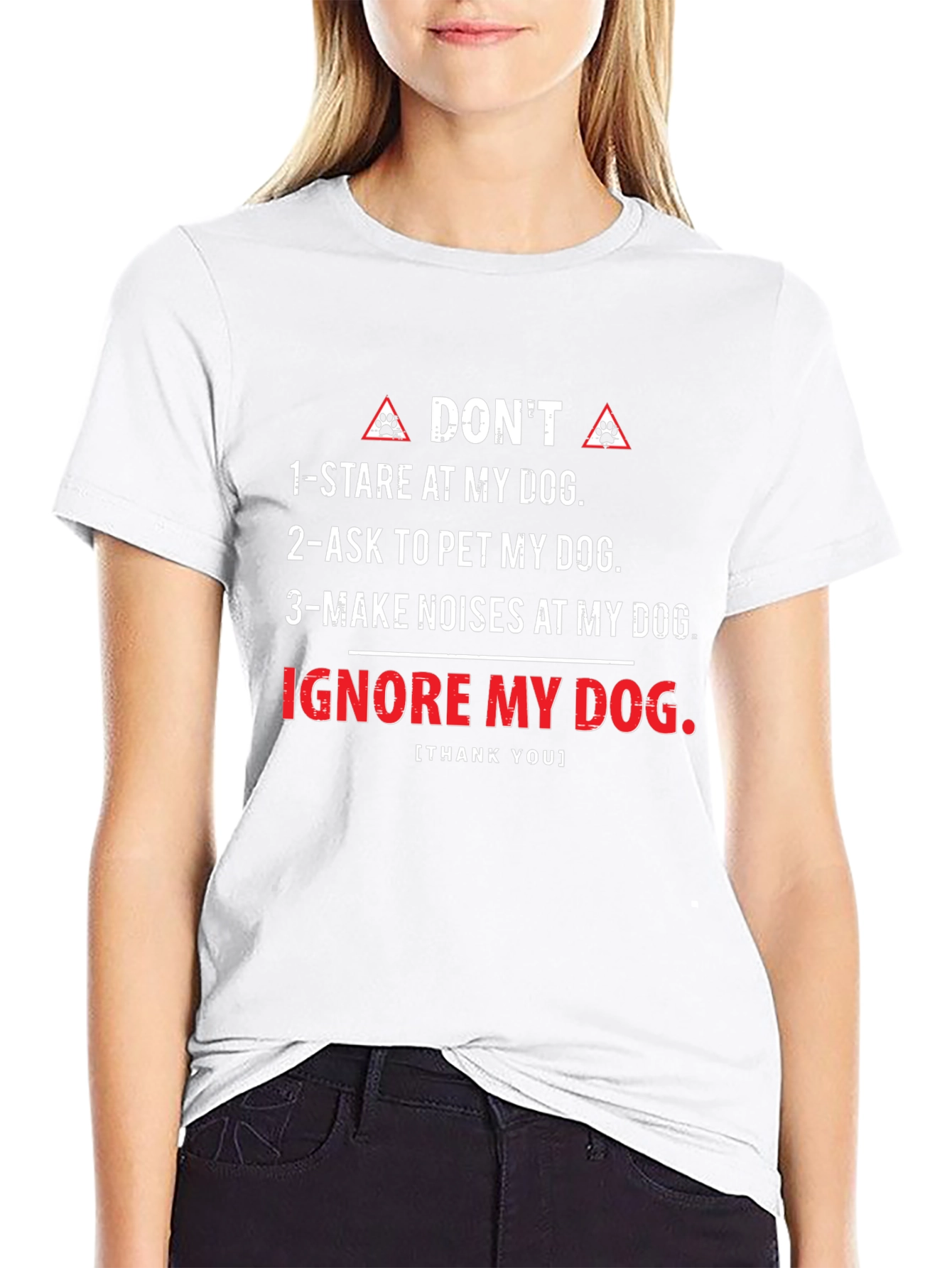 Black Dog Lover T-Shirt - Rules to Follow view 9