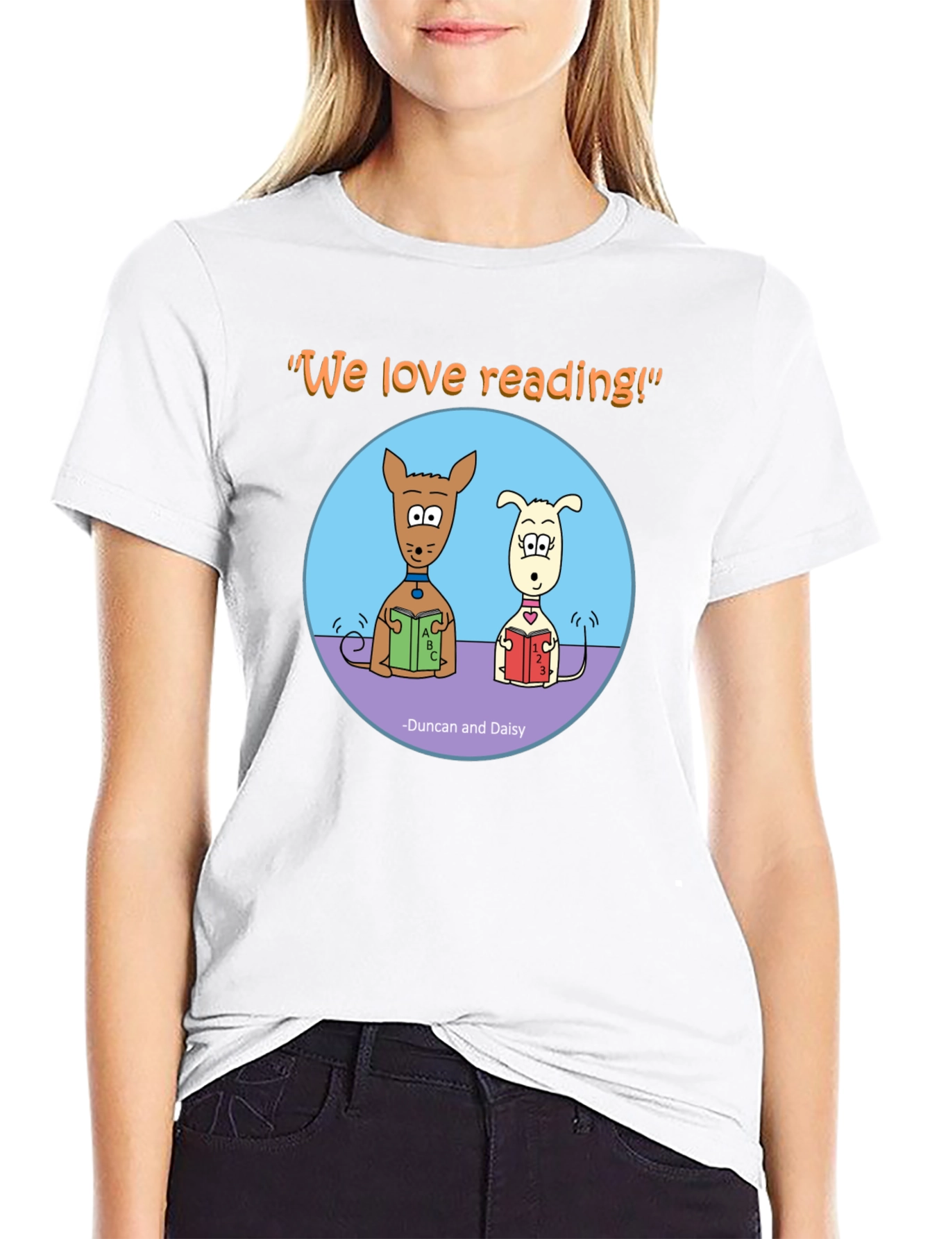 Black Reading Dogs Graphic T-Shirt view 9