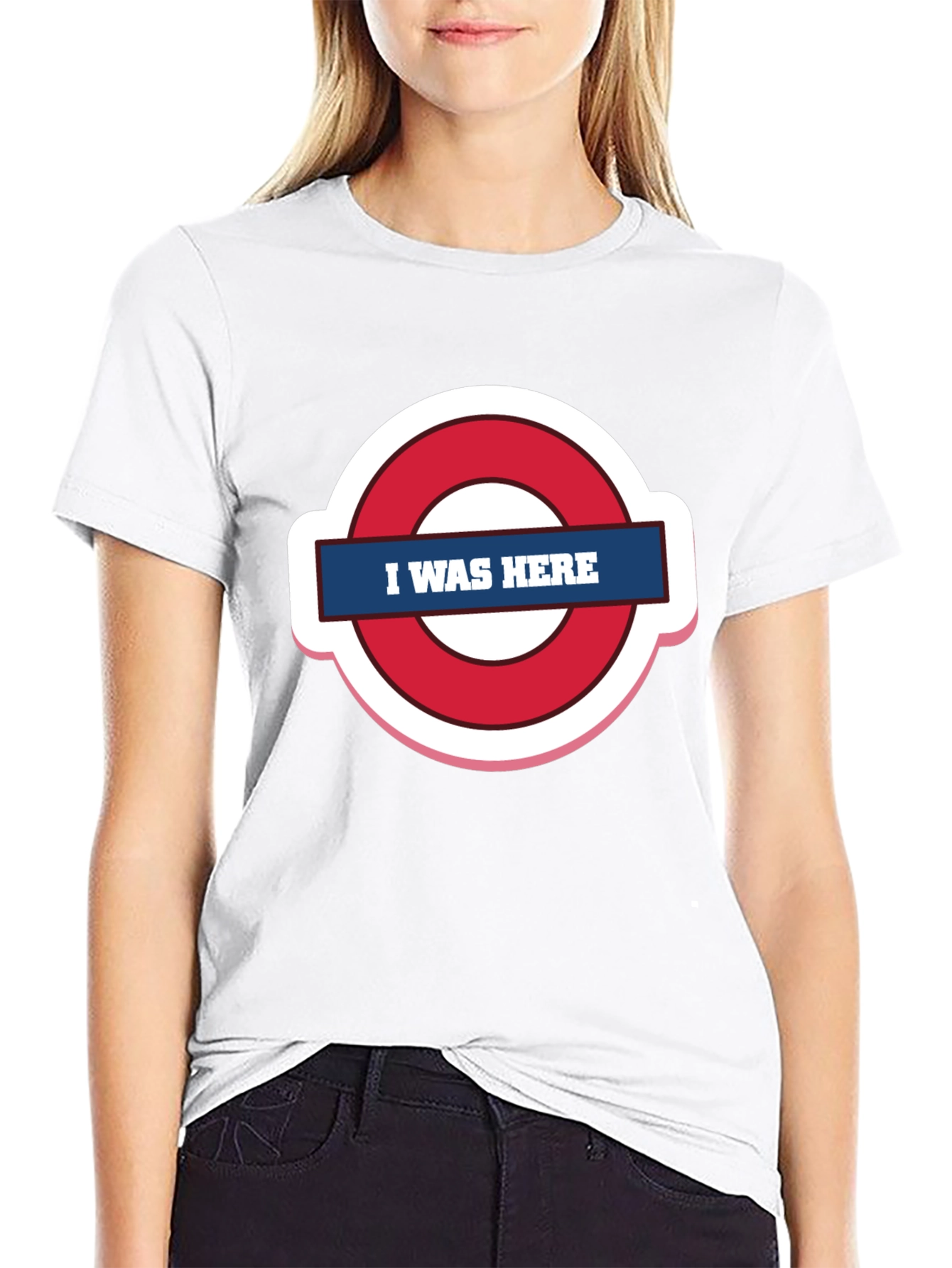 Black I Was Here Graphic Tee - Trendy Design view 9