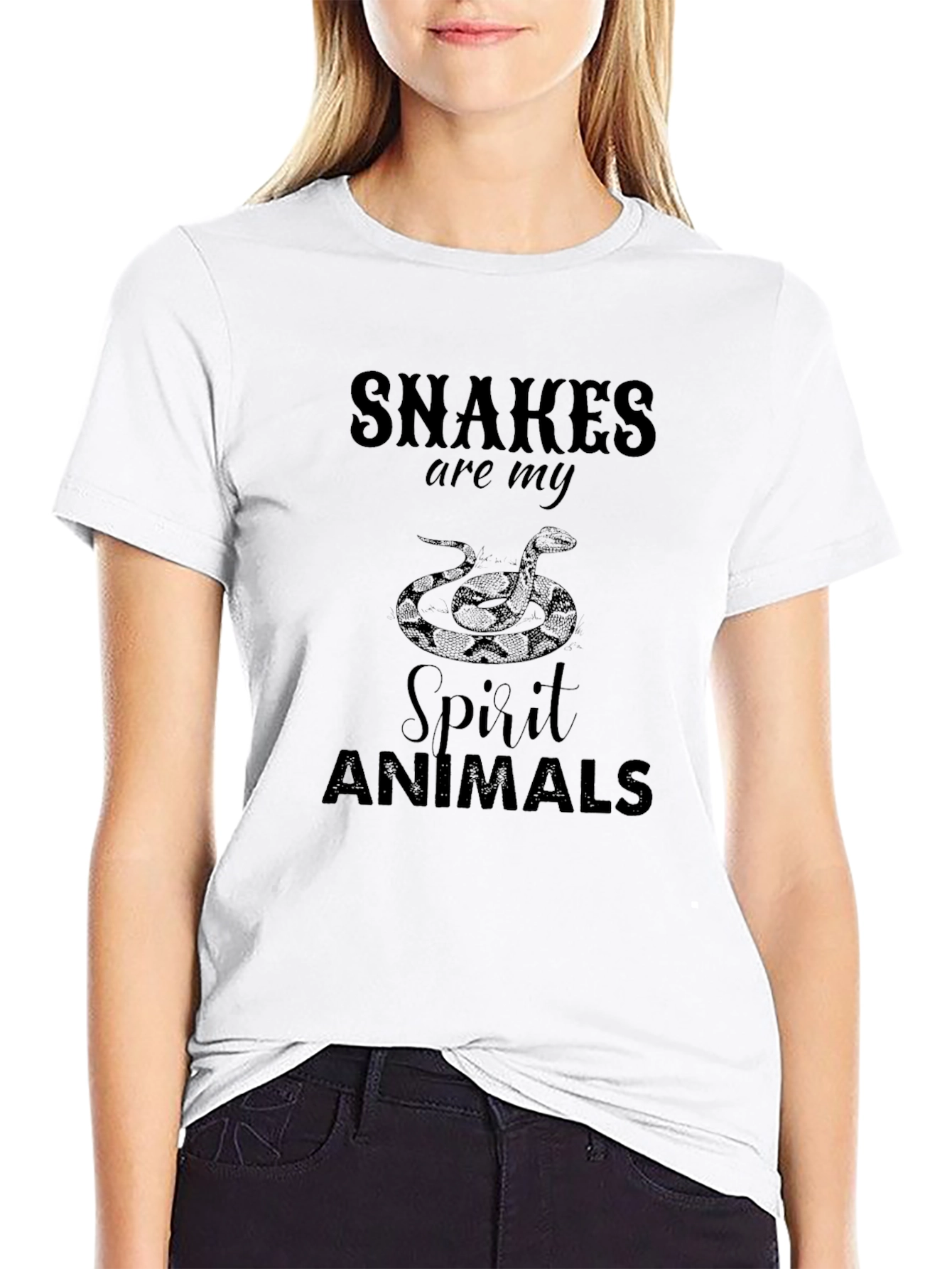 Black Snakes are my Spirit Animals T-Shirt view 9