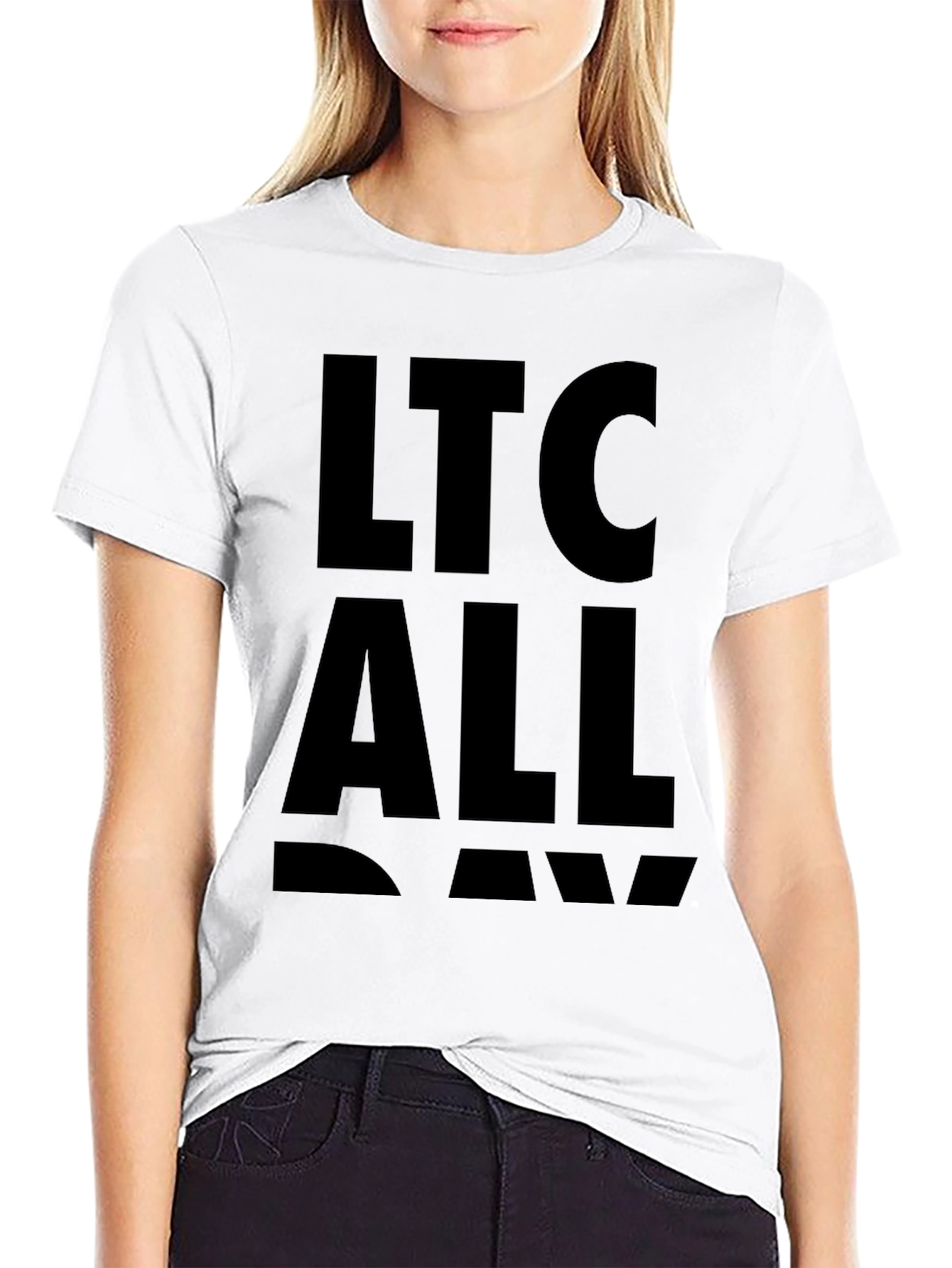 Black LTC ALL DAY Black Graphic Tee view 9