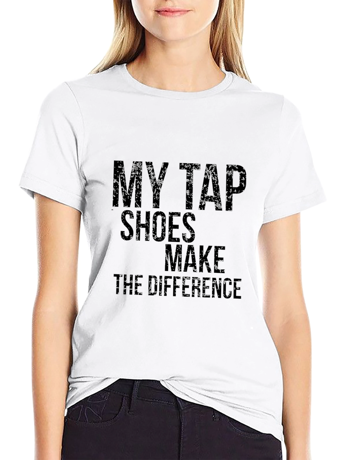 Black My Tap Shoes Make the Difference Black T-Shirt view 9