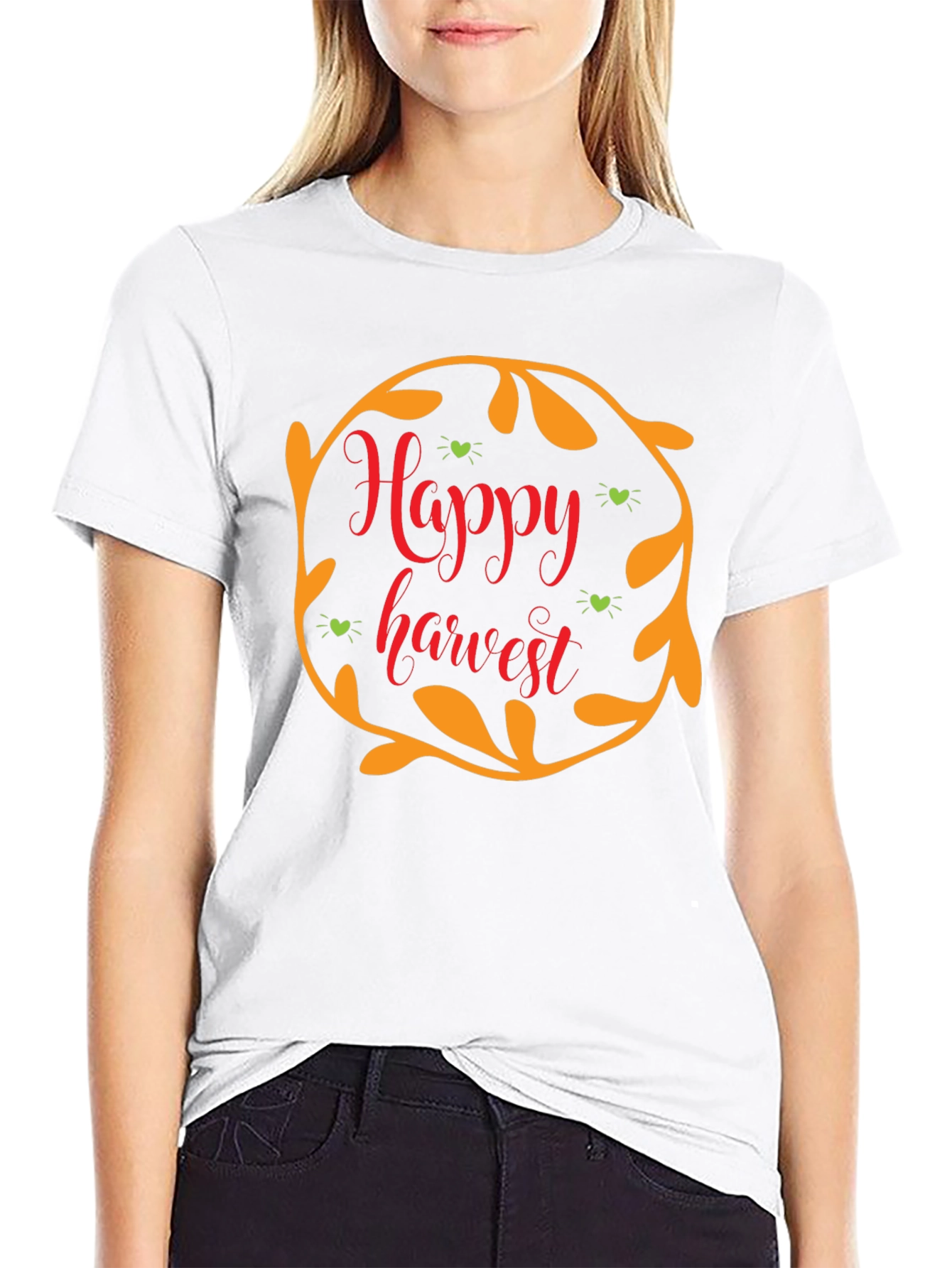 Black Happy Harvest Black T-Shirt view 9