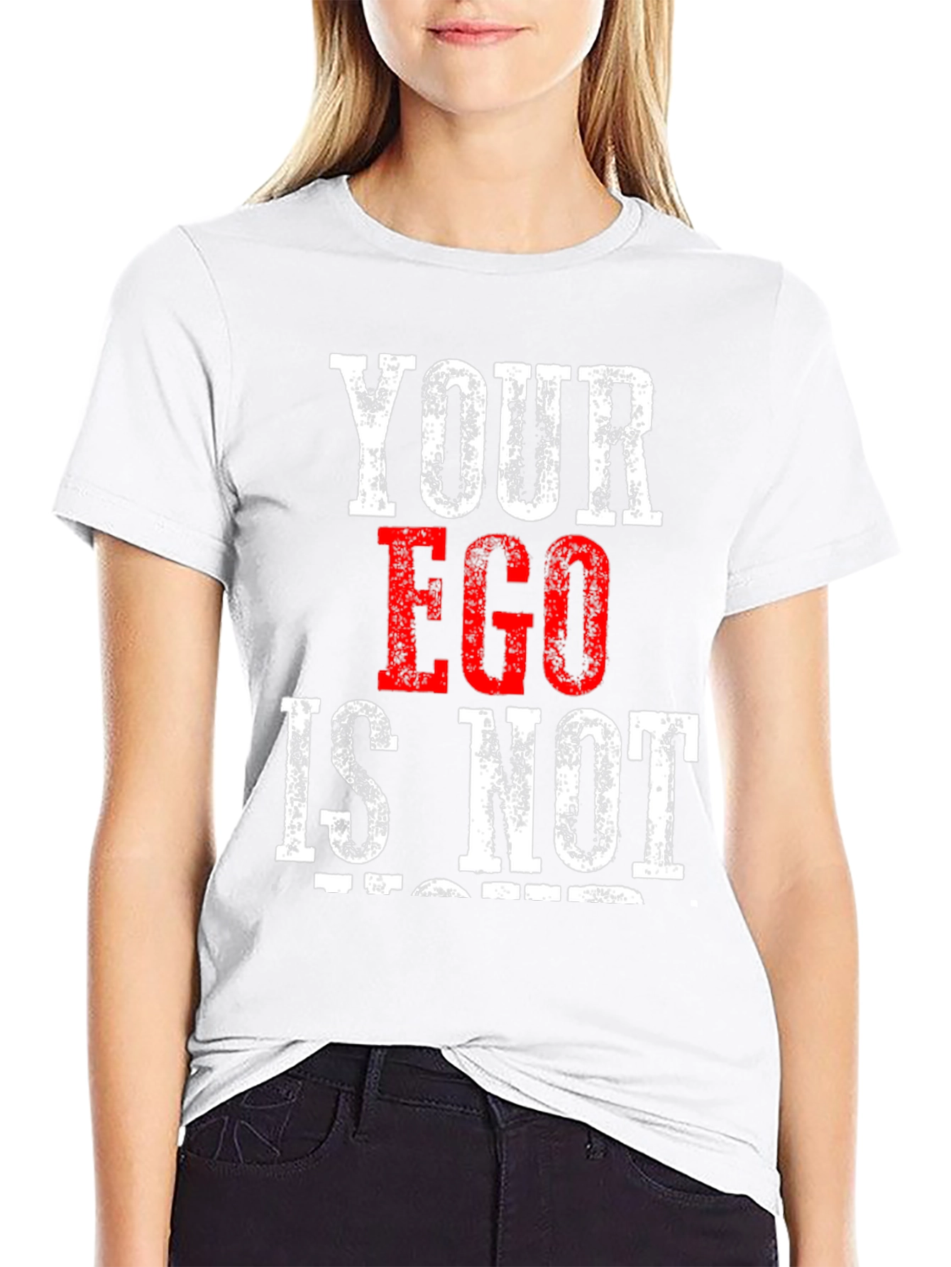 Black Your Ego Is Not Negotiable Graphic Tee view 9