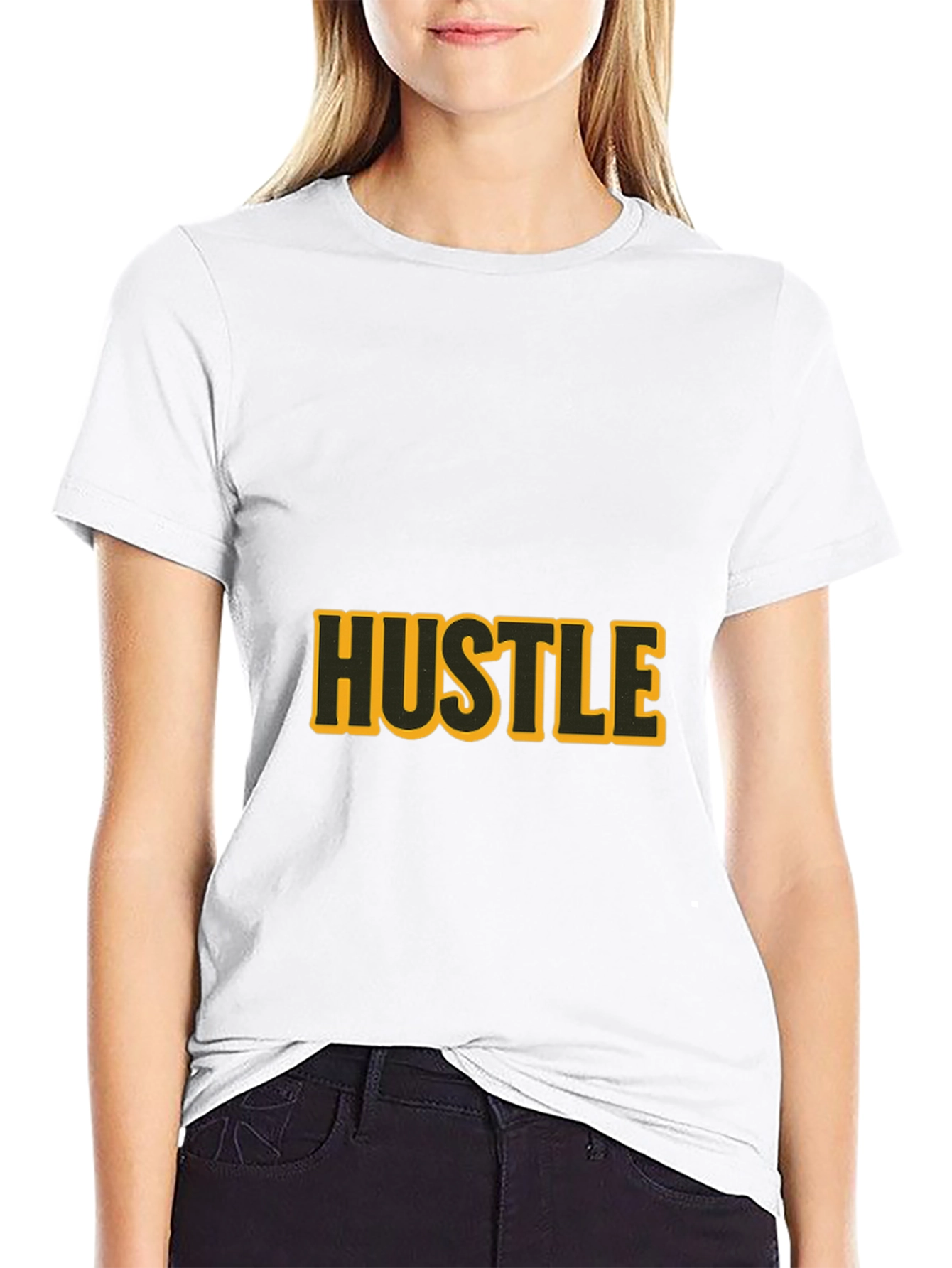Black Black Hustle Graphic T-Shirt view 9