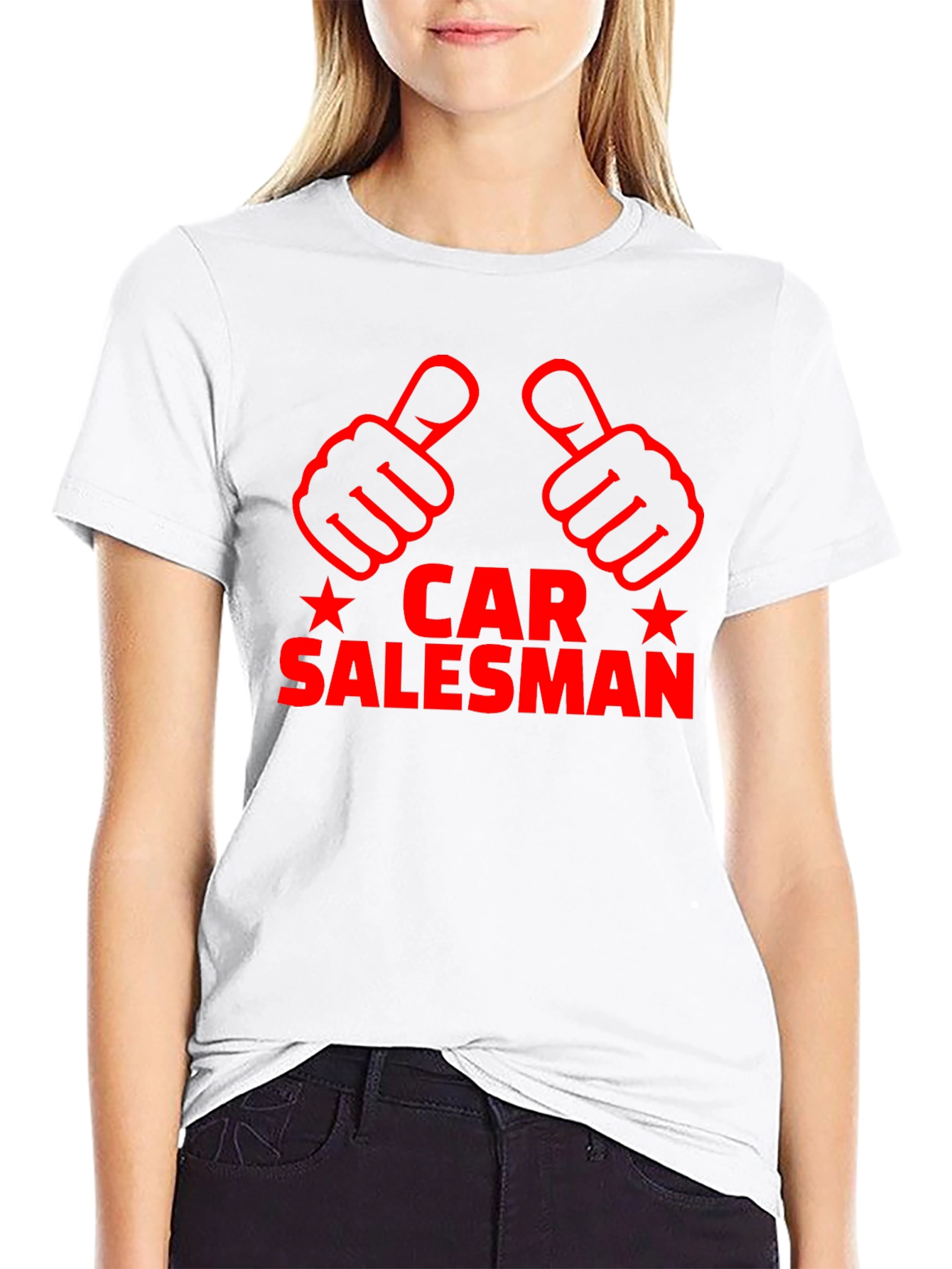 Black Car Salesman Novelty T-Shirt view 9