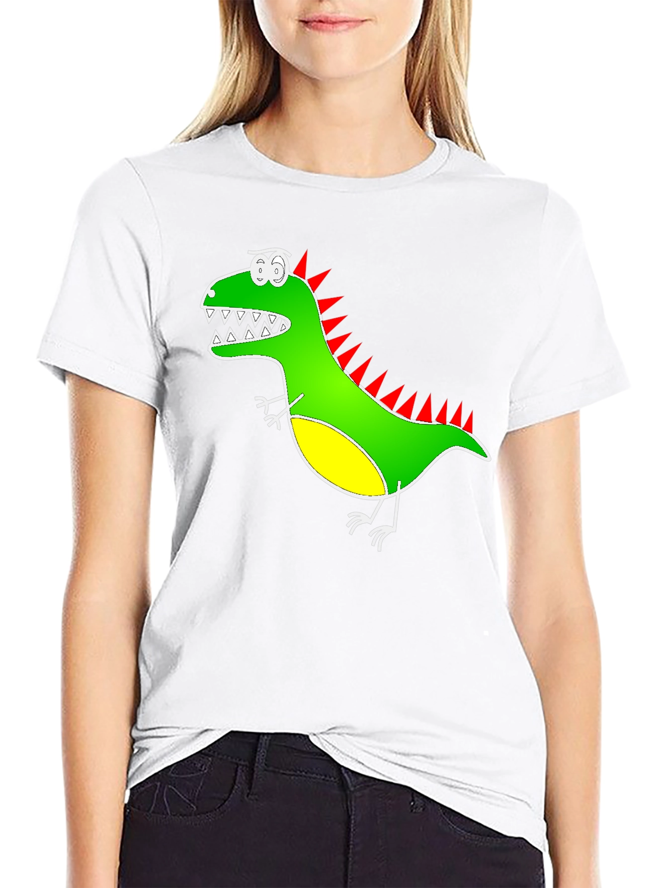 Black Dino Graphic Tee - Quirky & Fun Design view 9
