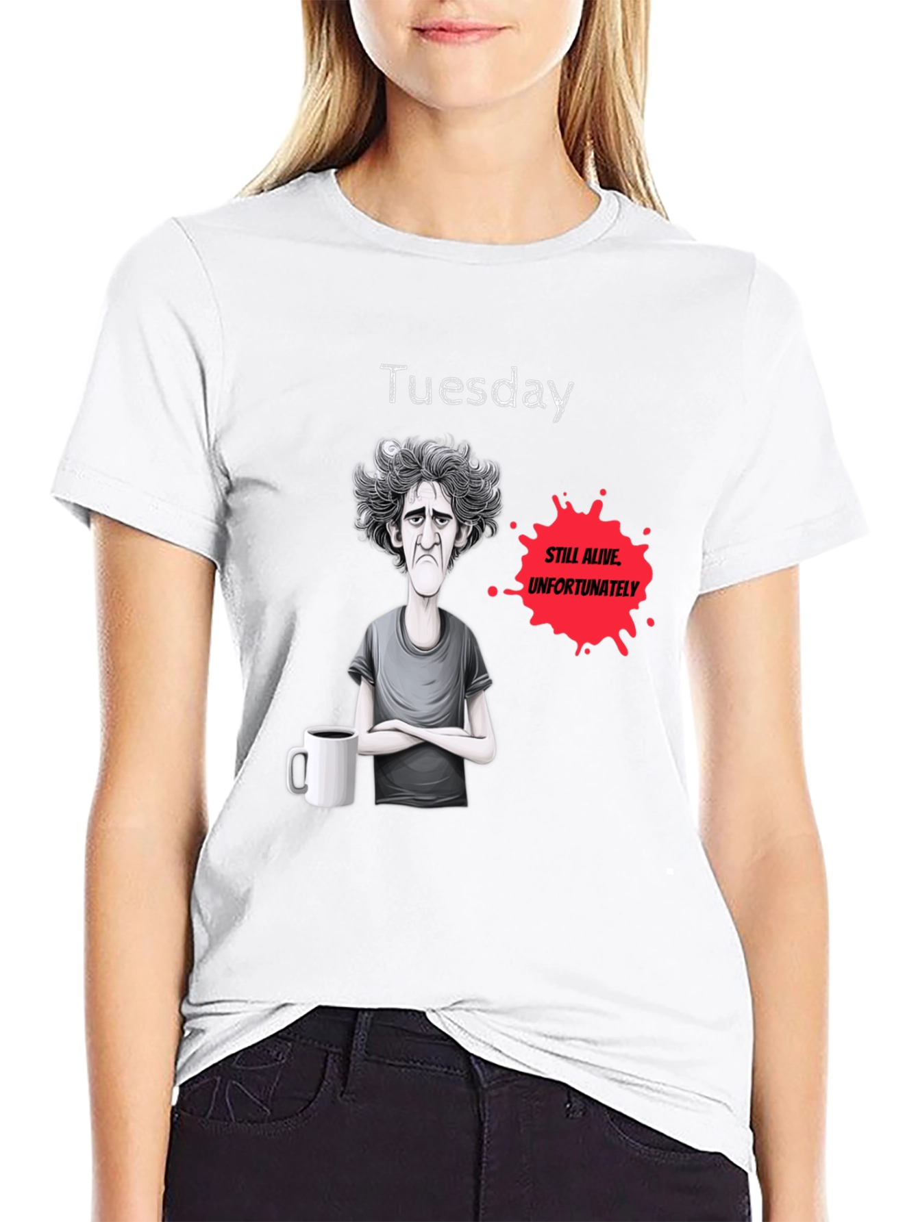 Black Tuesday Still Alive Graphic Novelty T-Shirt view 9