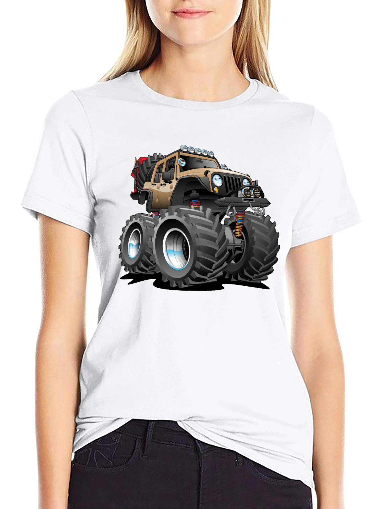 Black Monster Truck Graphic Tee - Off-Road Style view 9