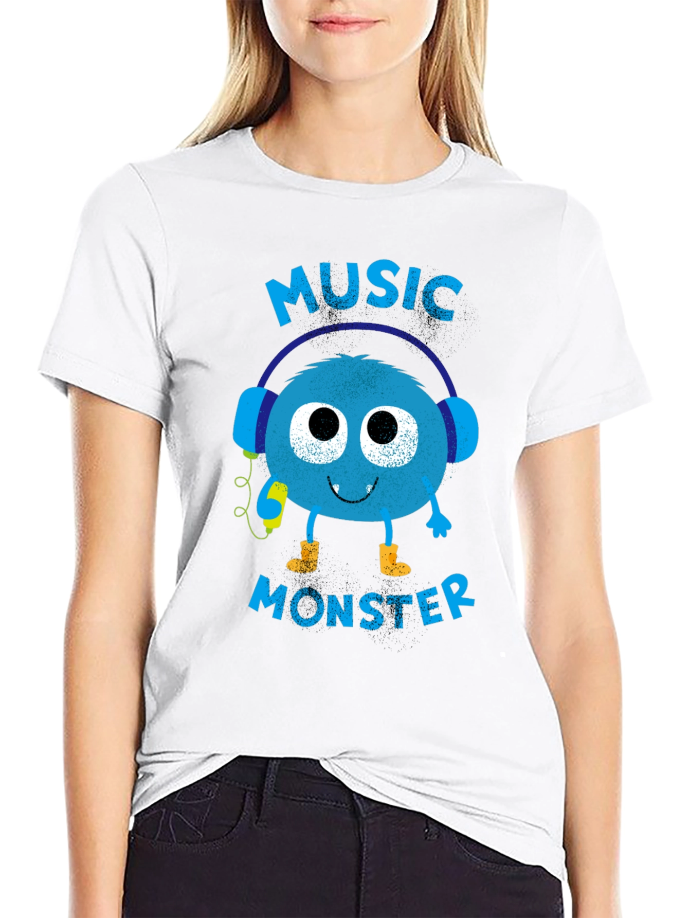 Black Music Monster Graphic Tee - Soft Cotton Blend view 9